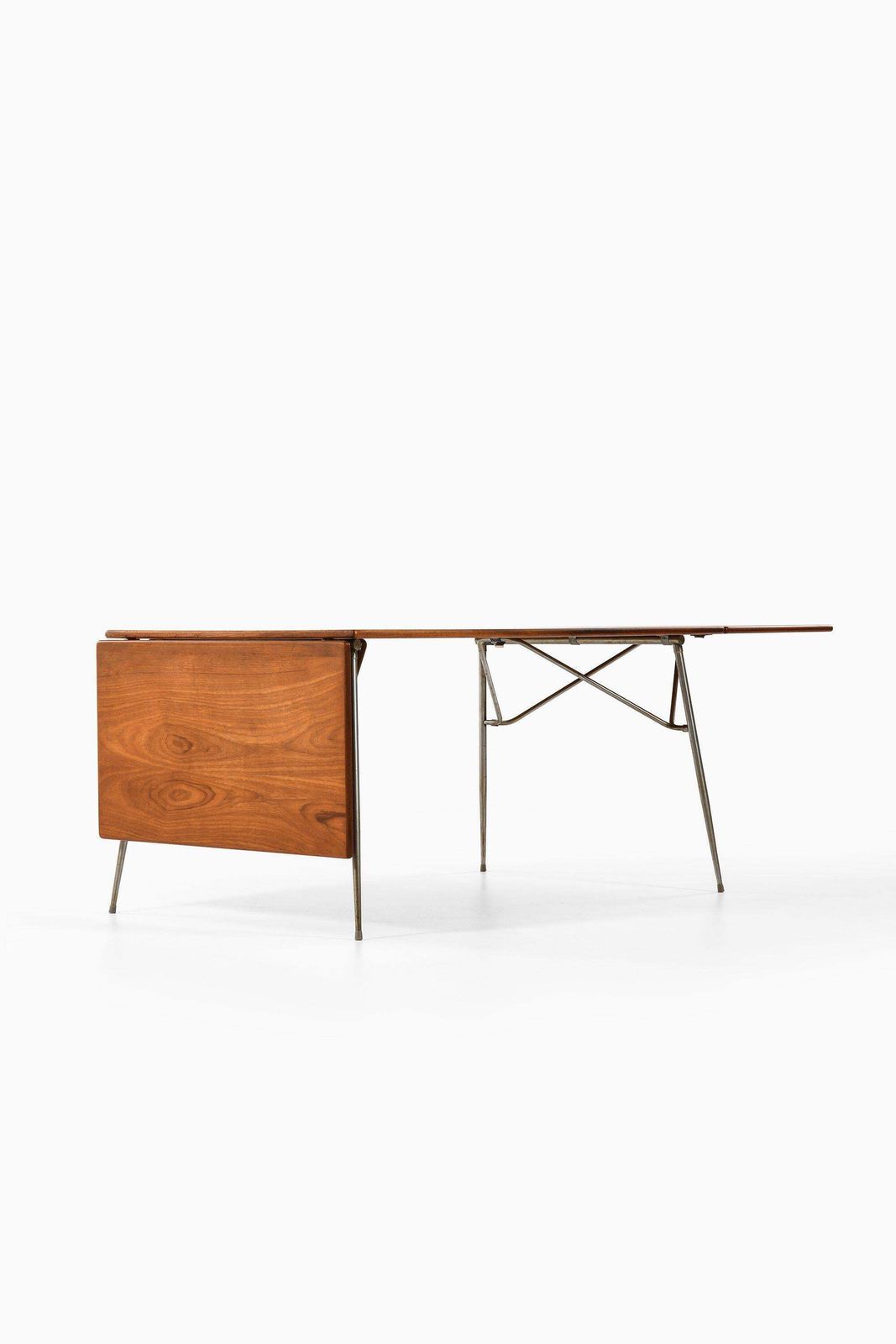 Dining Table / Desk In Teak And Steel By Børge Mogensen, 1953 photo for sale