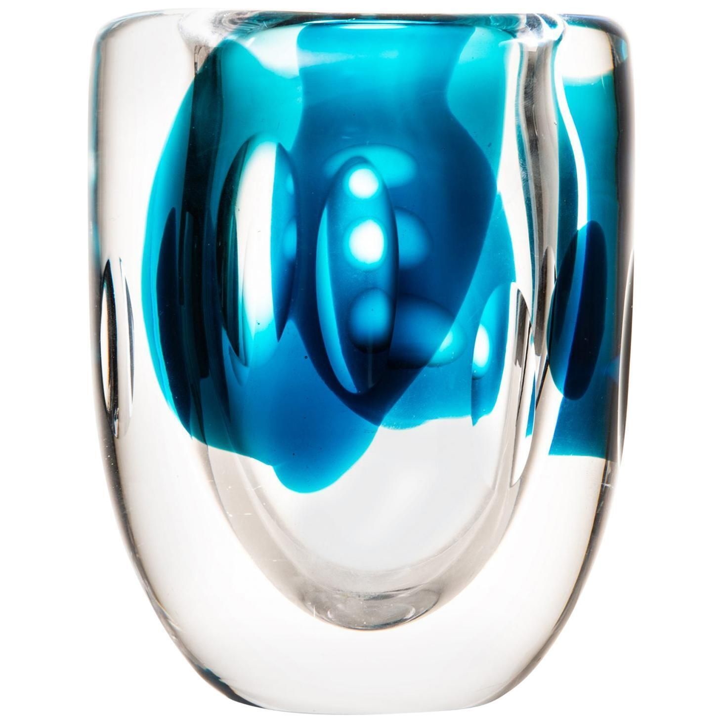 Vicke Lindstrand Vase Produced By Kosta In Sweden