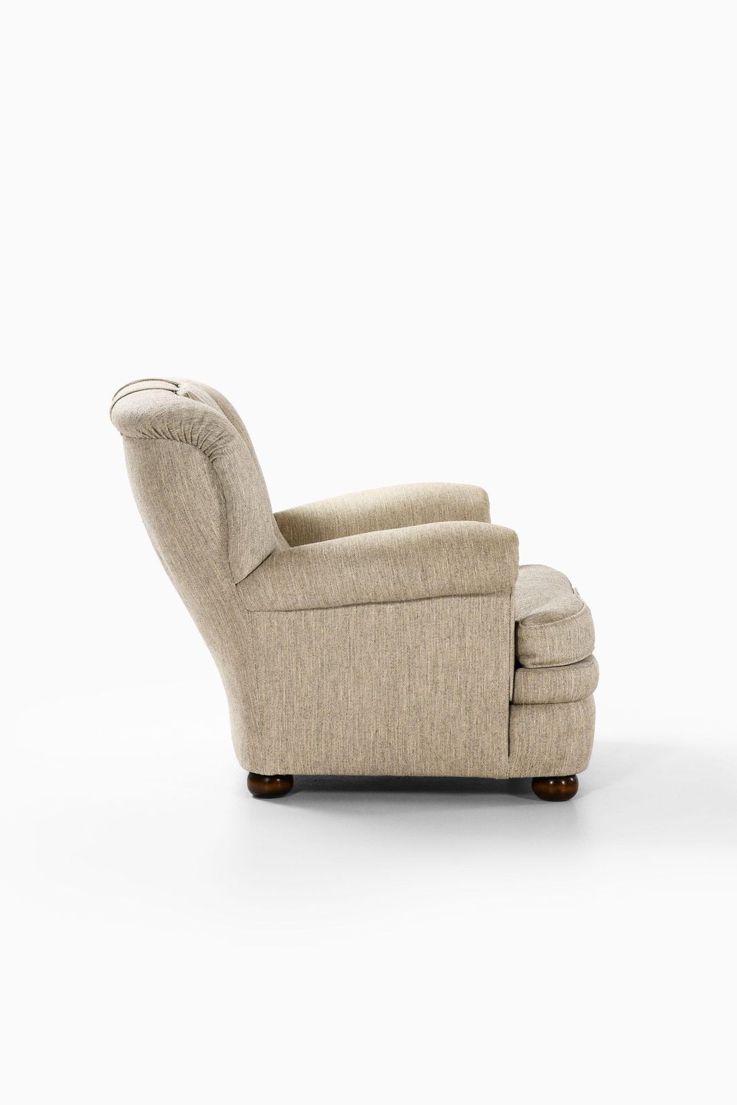 Easy Chair In Beech And Original Fabric By Josef Frank, 1934 photo for sale