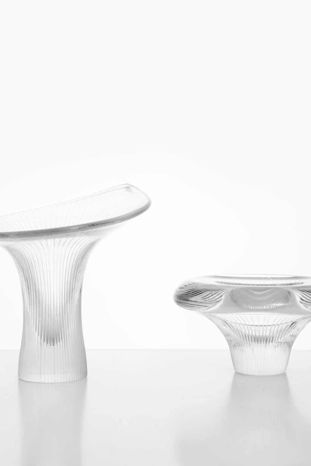 Tapio Wirkkala Glass Vases Kantarelli Produced By Iittala In Finland photo furniture