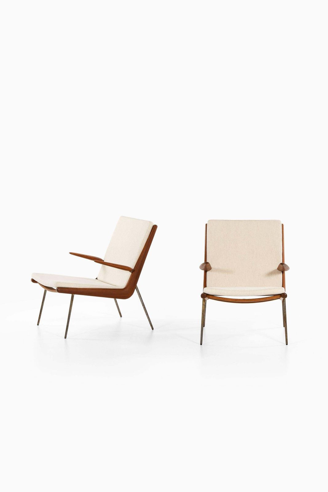Pair Of Easy Chairs In Teak By Peter Hvidt & Orla Mølgaard Nielsen, 1950's photo 11466.0