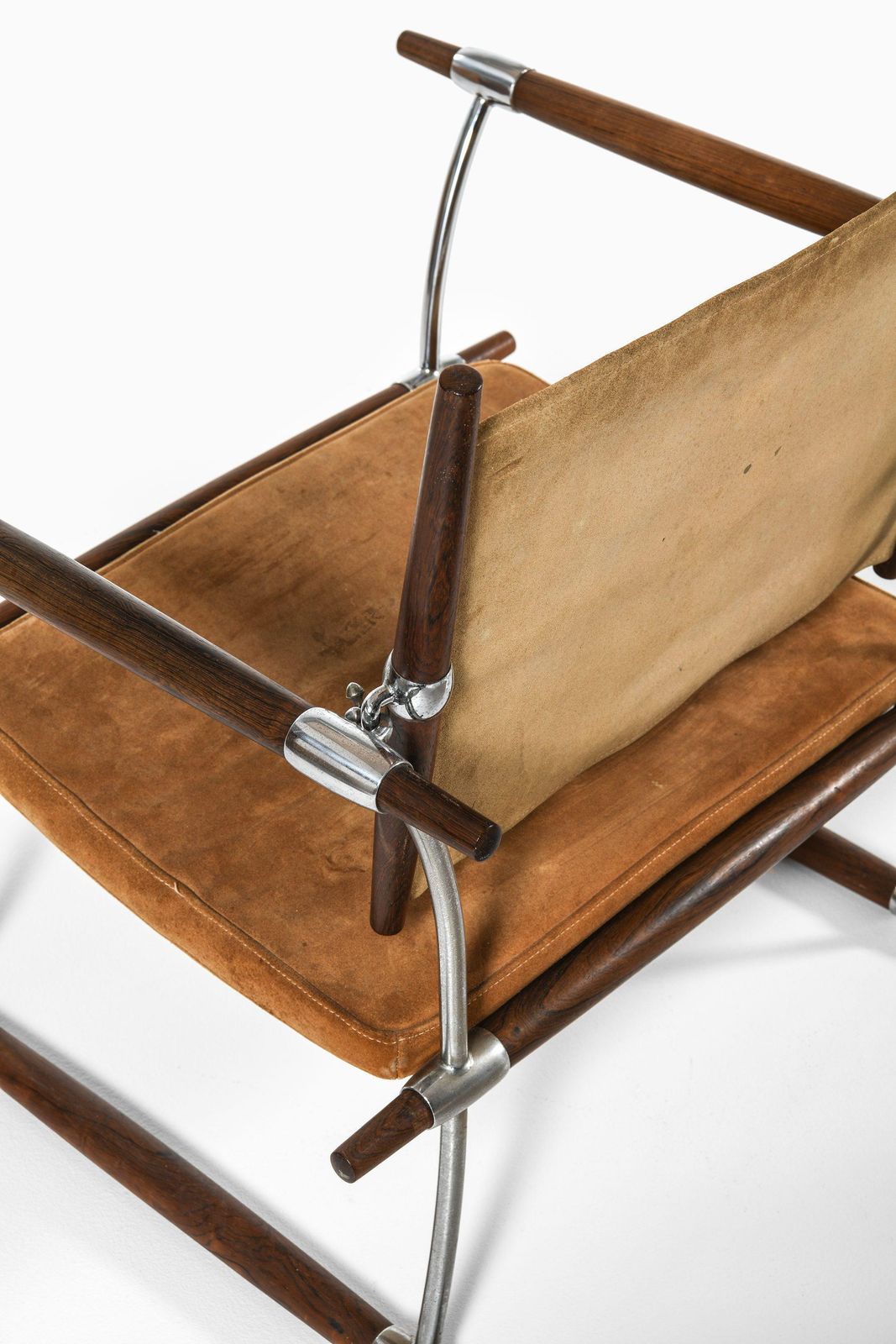 Pair Of Easy Chairs In Rosewood & Steel Frame By Jens Harald Quistgaard, 1960's photo 19110.0