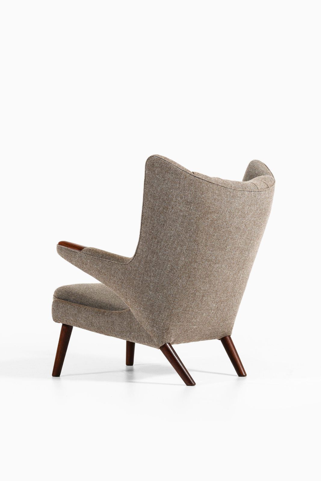 Easy Chair In Rosewood & Reupholstered In Kvadrat Fabric By Hans Wegner, 1950's photo Furniture