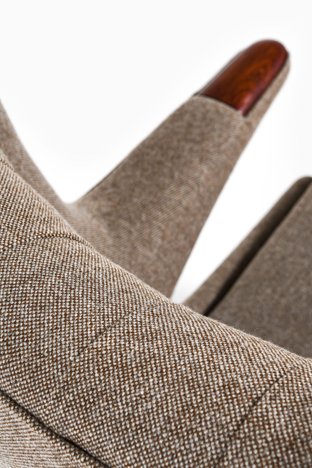 Easy Chair In Rosewood & Reupholstered In Kvadrat Fabric By Hans Wegner, 1950's photo vintage