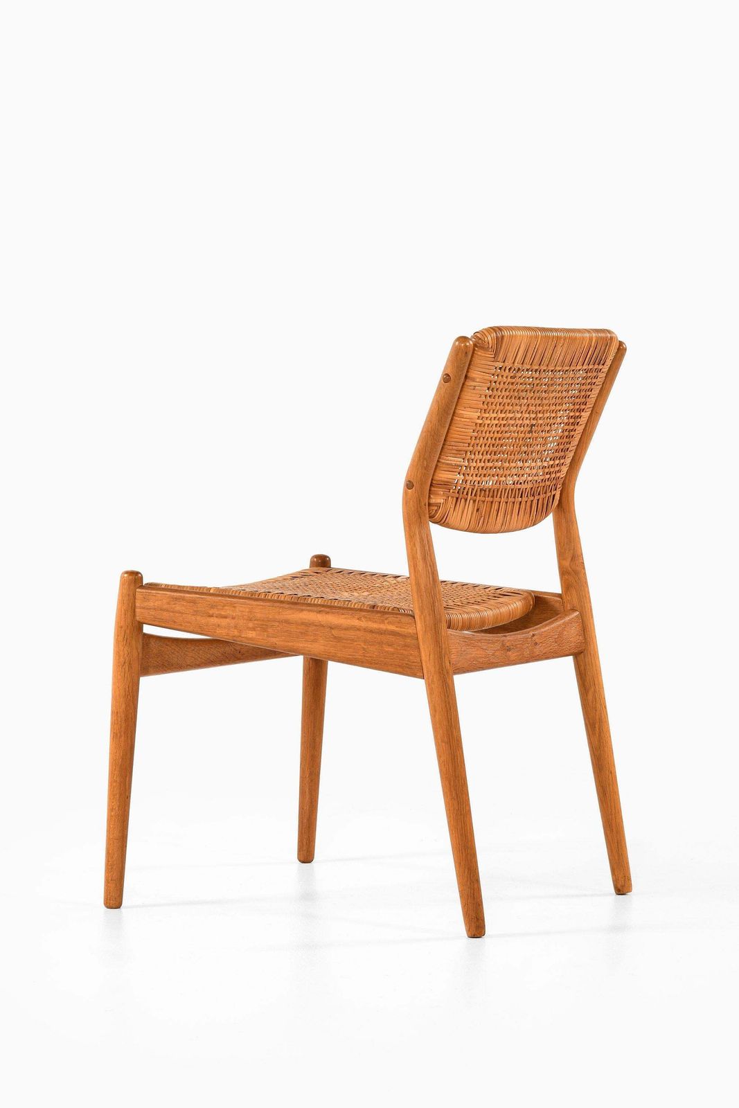 Set Of 8 Dining Chairs In Oak And Woven Cane By Arne Vodder, 1951 photo 21233.0