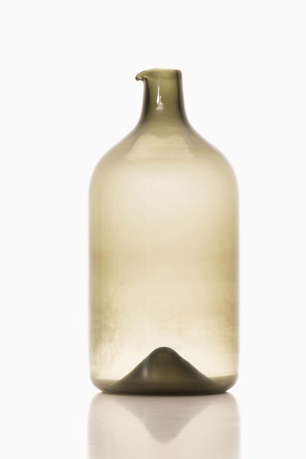 Timo Sarpaneva Glass Bottle / Vase Model Pullo / Bird By Iittala In Finland photo Home Decor
