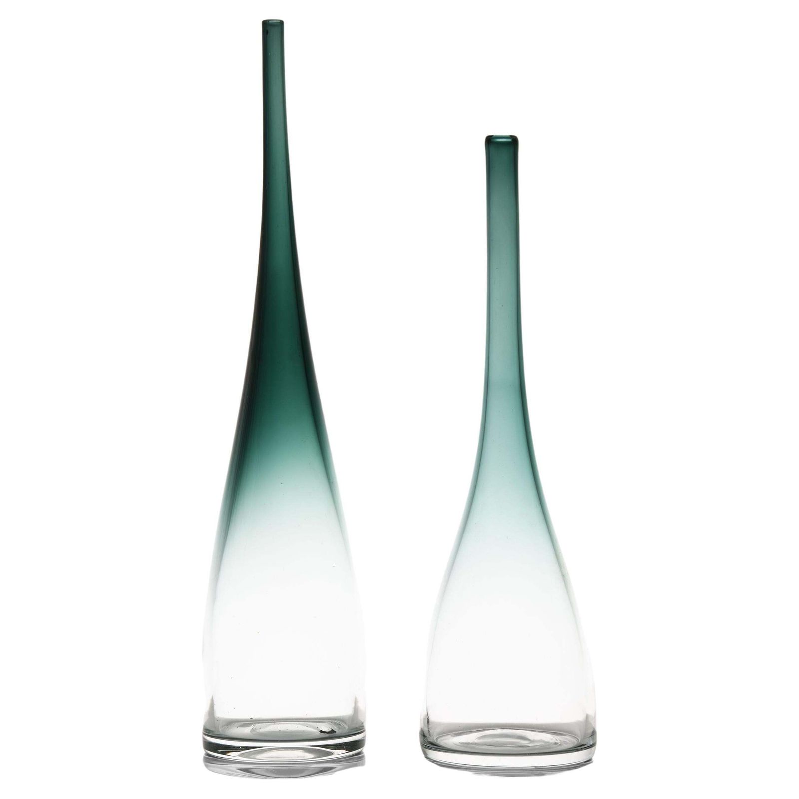 Pair Of Glass Vases By Bengt Orup, 1950’s