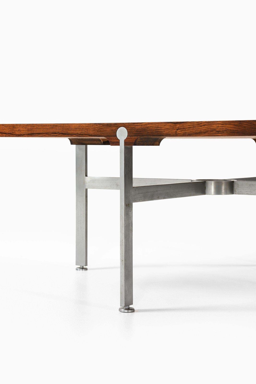 Coffee Table In Steel And Rosewood By Sven Ellekær, 1970s photo buy