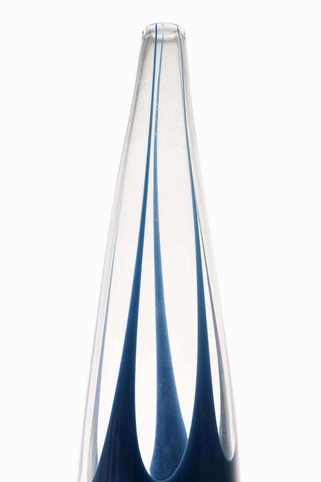 Glass Vase In Blue By Vicke Lindstrand, 1960's photo furniture