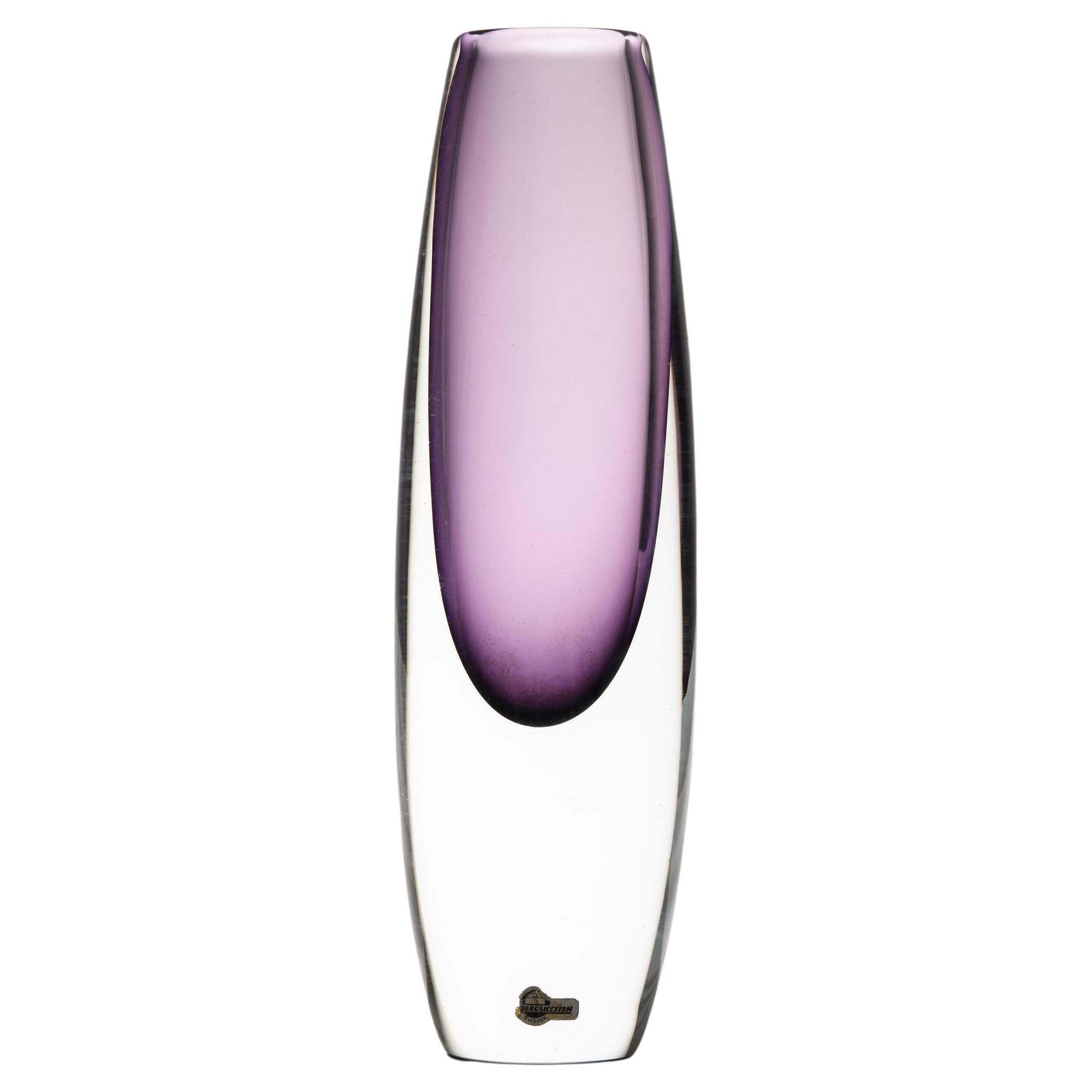Glass Vase In Purple By Gunnar Nylund, 1950's