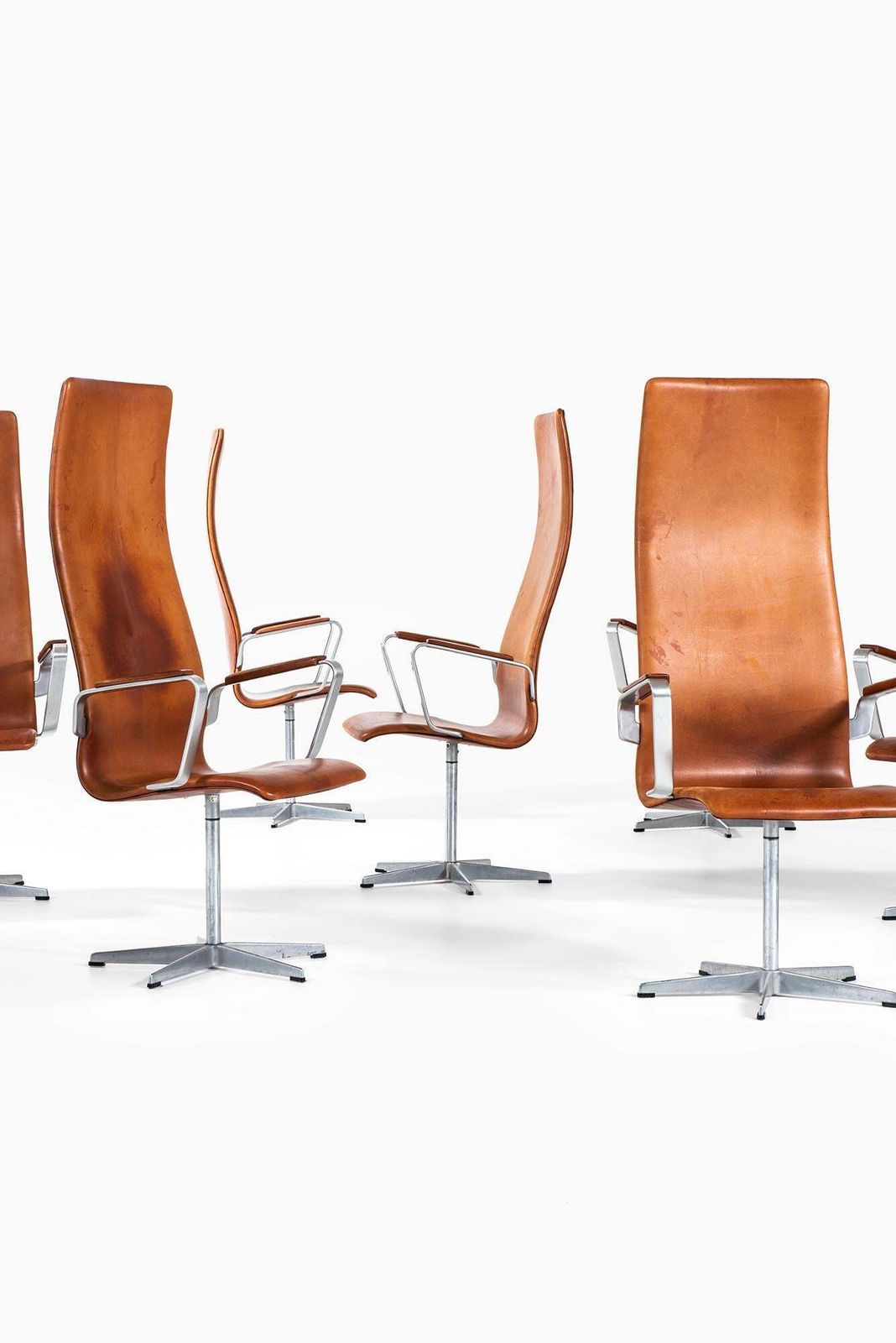 Arne Jacobsen Oxford Chairs Model 3272 By Fritz Hansen In Denmark photo furniture