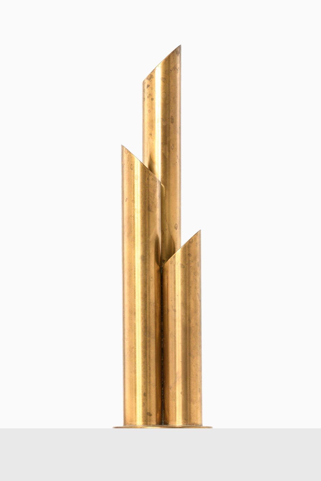 Rare Vase In Brass By ålenius Björk, 1930’s photo for sale