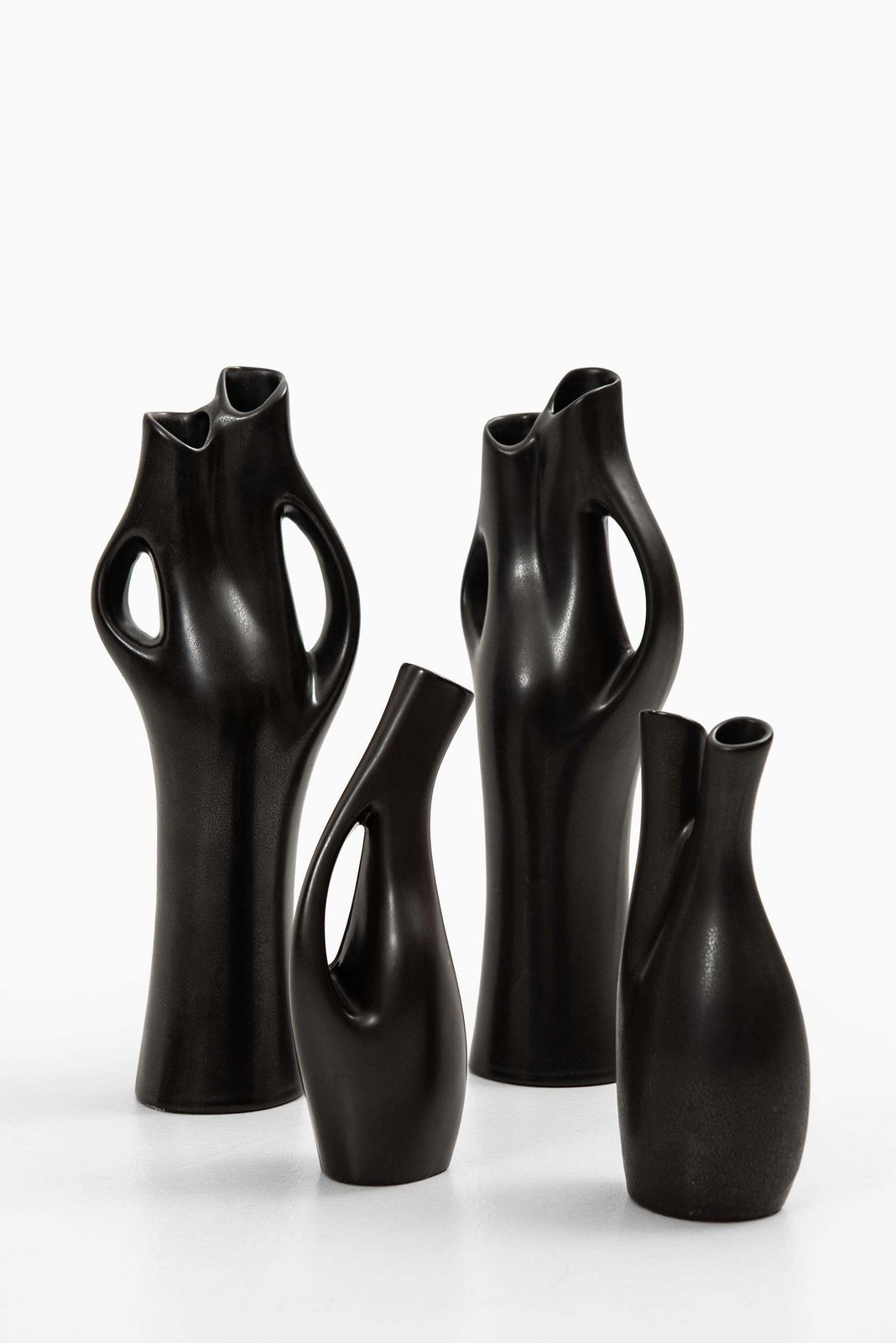 Lillemor Mannerheim Stoneware Vases Model Mangania Produced By Upsala Ekeby photo for sale