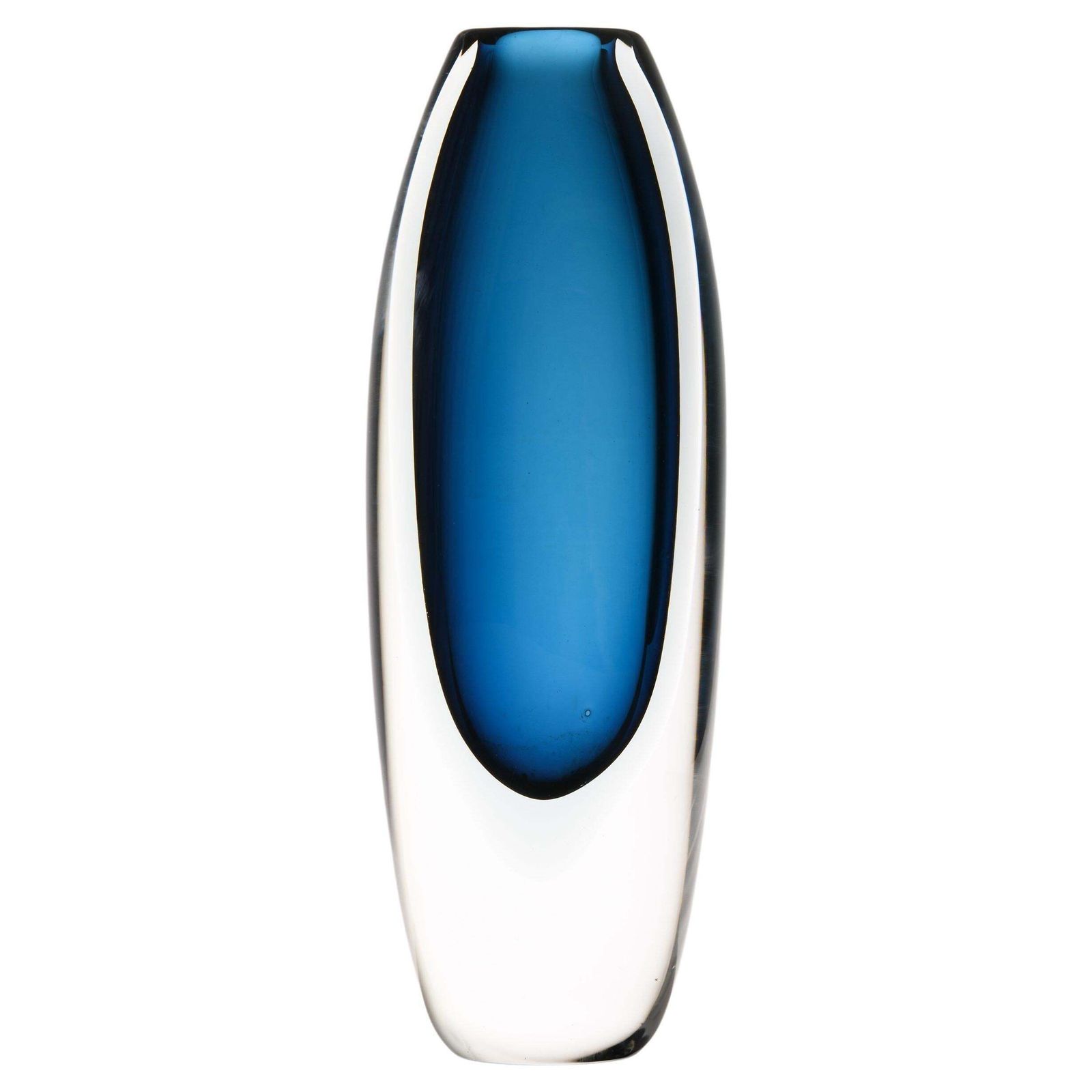 Dark Blue Glass Vase By Vicke Lindstrand, 1960's