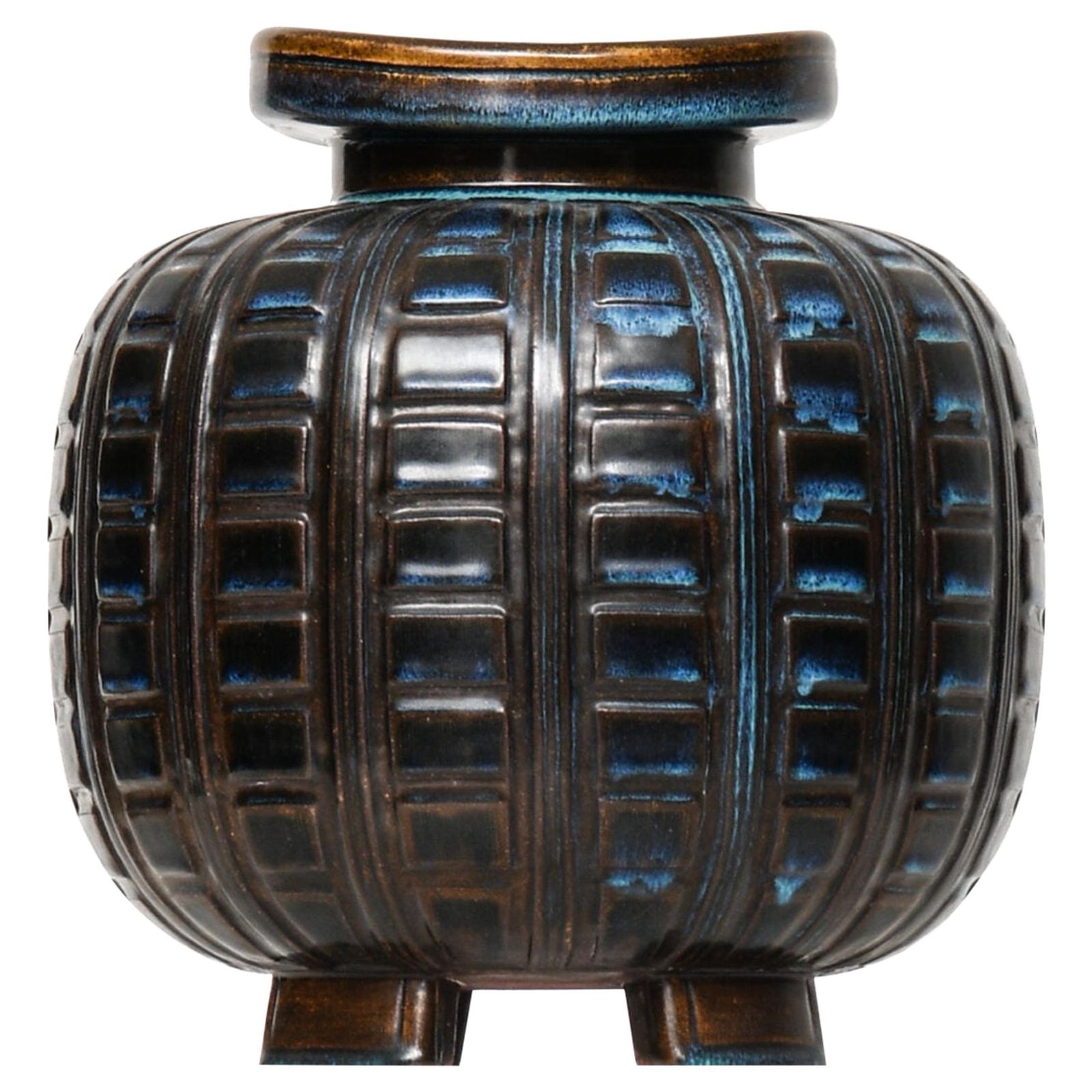 Wilhelm Kåge Vase Model Farsta Produced By Gustavsberg In Sweden