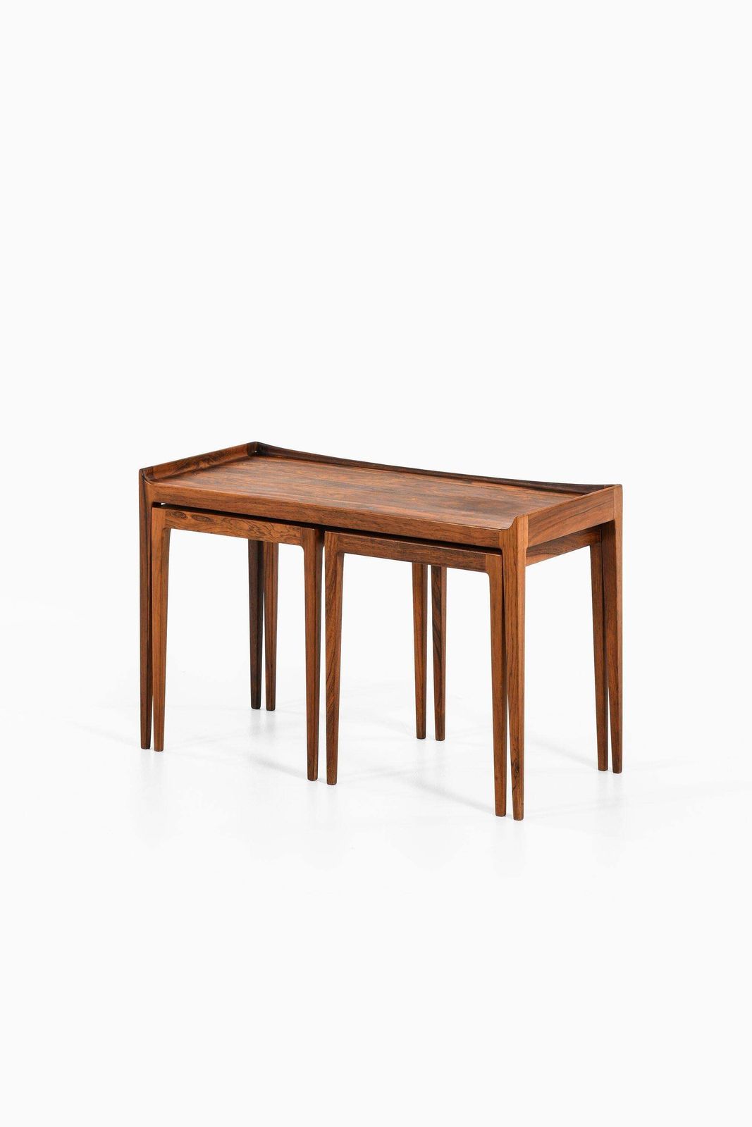 Nesting Tables In Rosewood By Kurt østervig, 1960's photo for sale