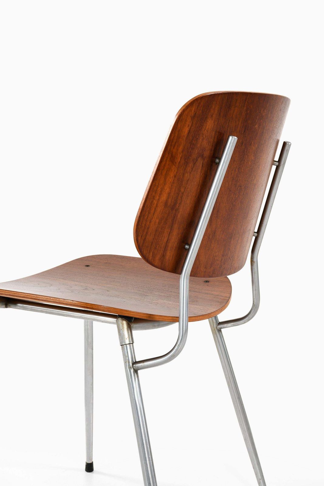 Set Of 6 Dining Chairs And 2 Armchairs In Teak With Steel By Børge Mogensen photo Furniture