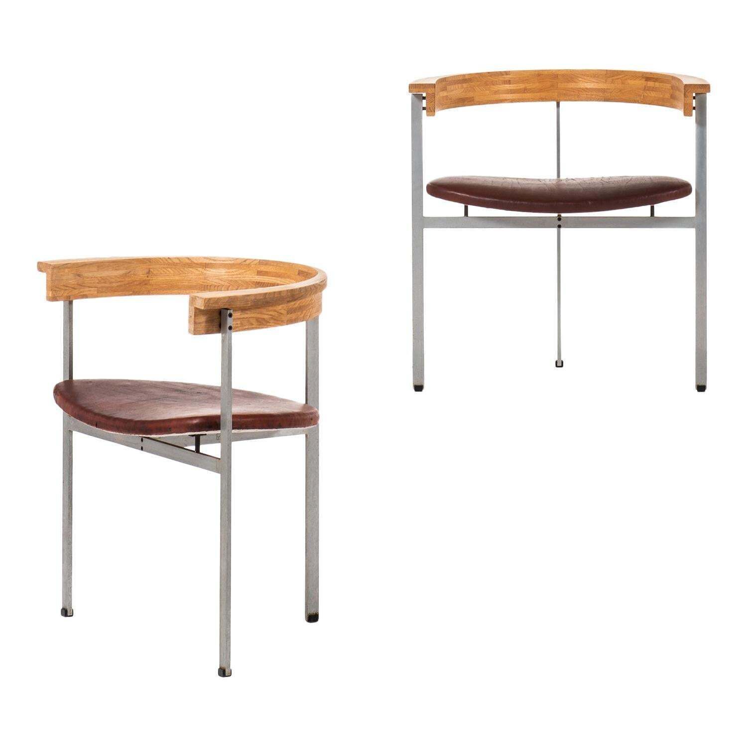 Poul Kjærholm Pk 11 Armchairs By E. Kold Christensen In Denmark