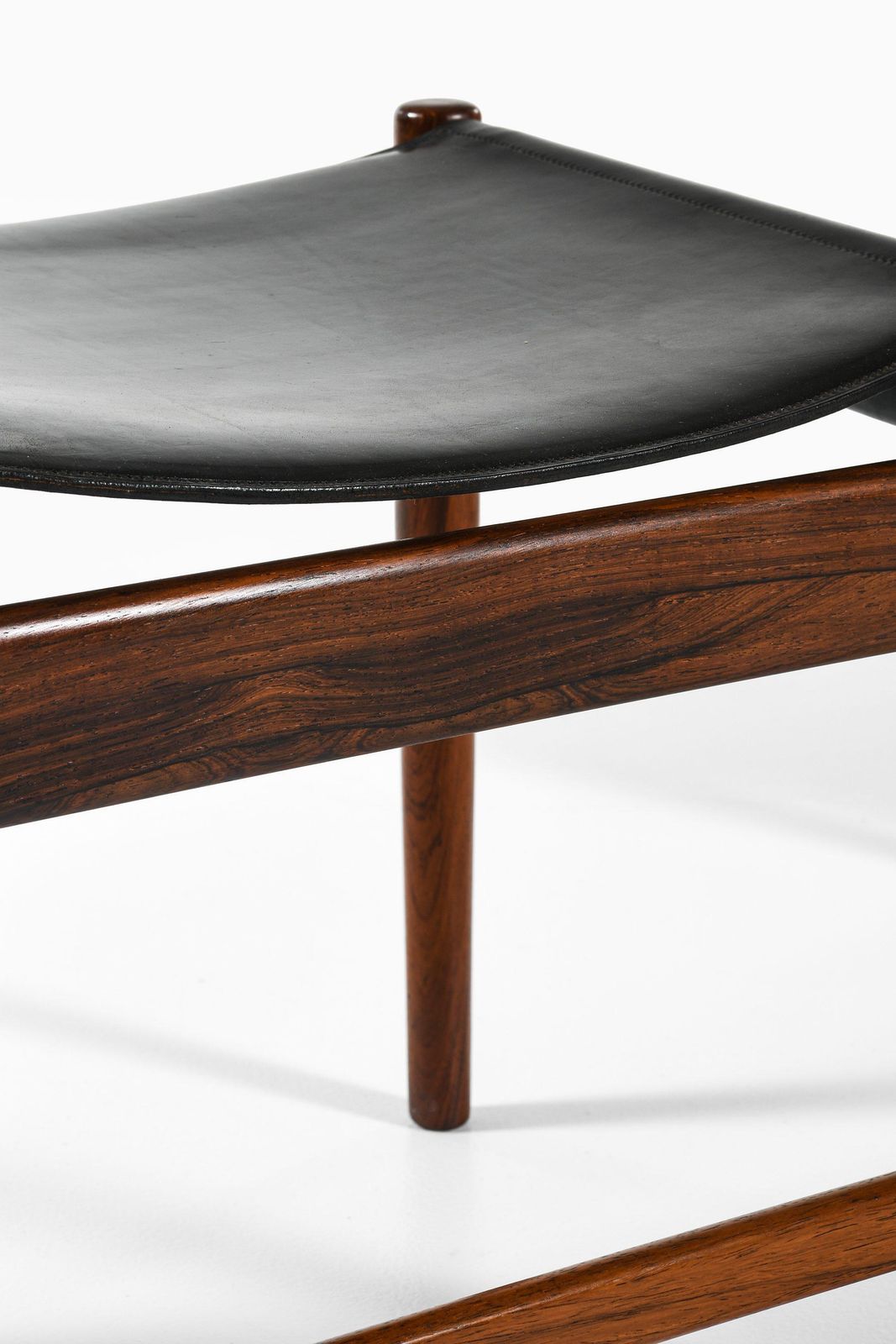 Kurt østervig Set Of 8 Dining Chairs In Rosewood And Leather, Denmark 1960s photo vintage