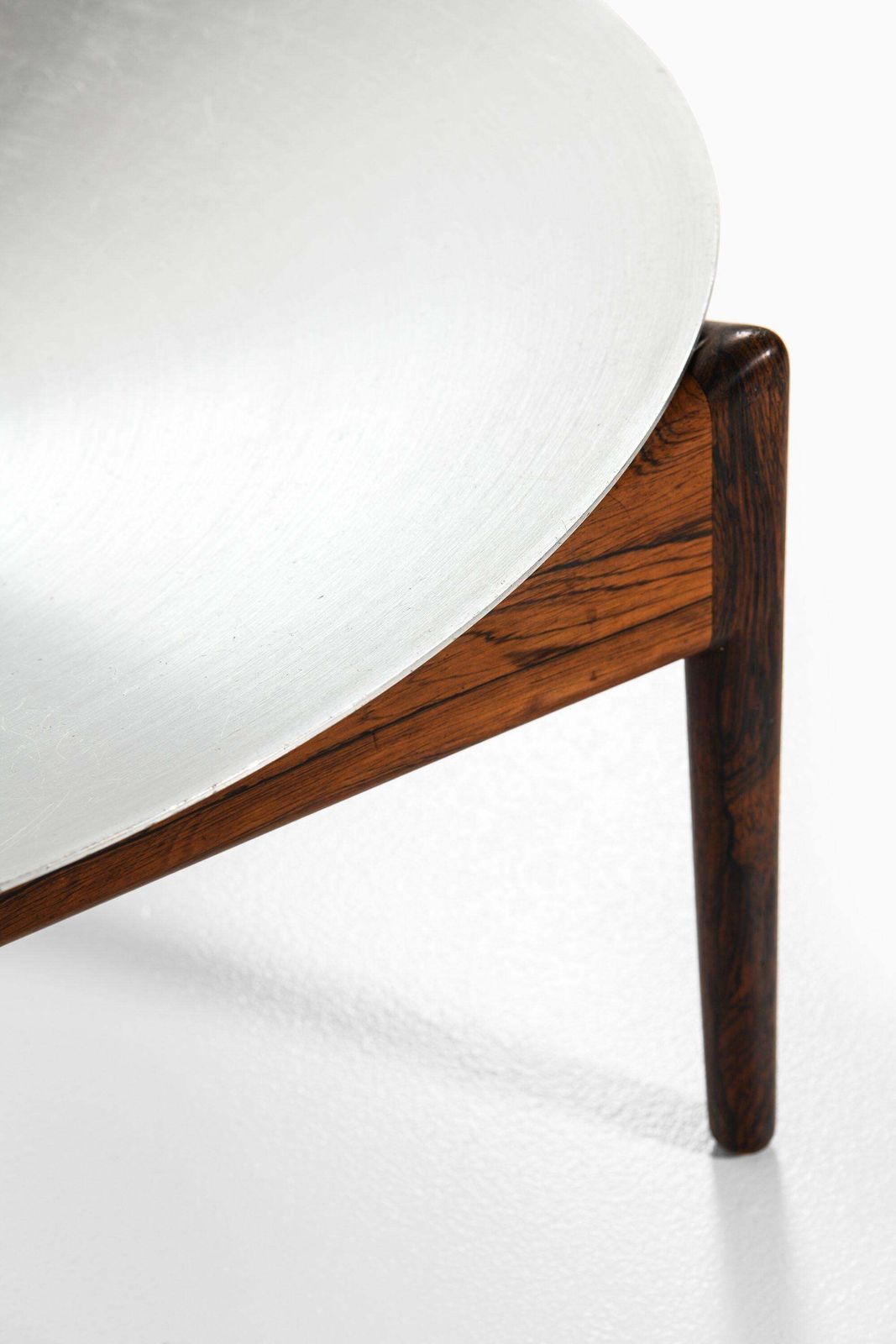 Side Table / Fruit Bowl In Rosewood And Steel By Kristian Solmer Vedel, 1963 photo for sale