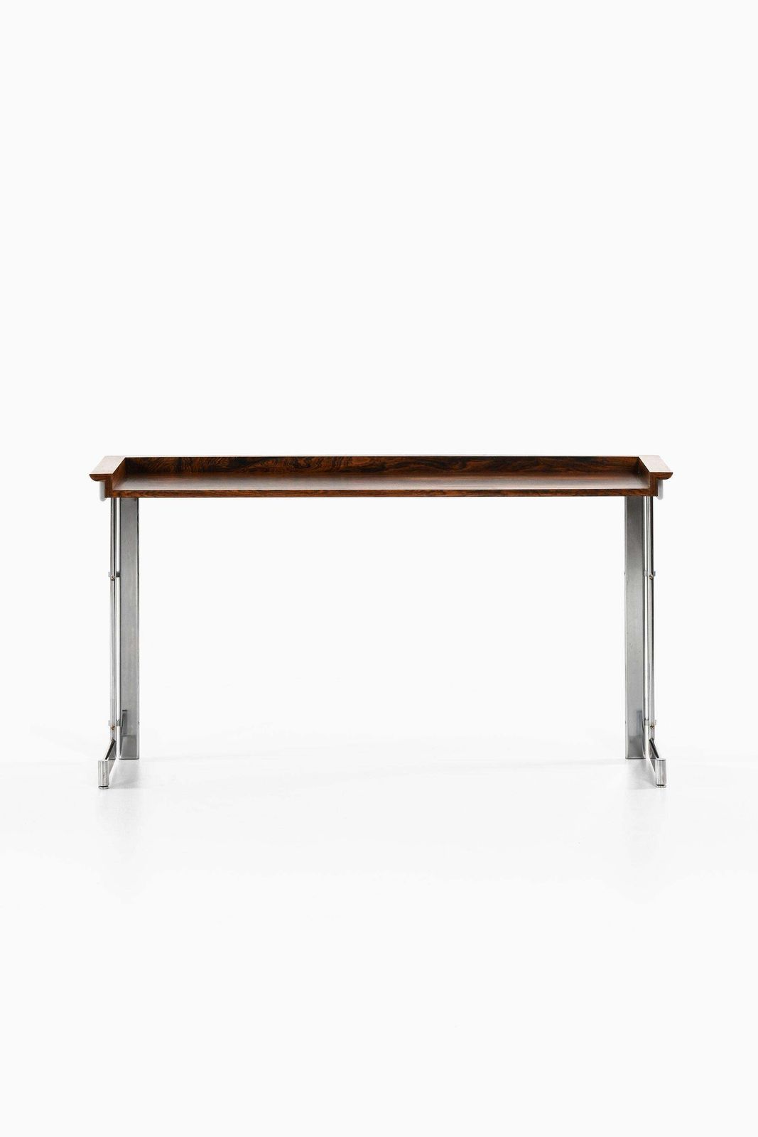 photo for sale Side Table In Rosewood And Chromed Steel By Jan Lunde Knudsen, 1960's