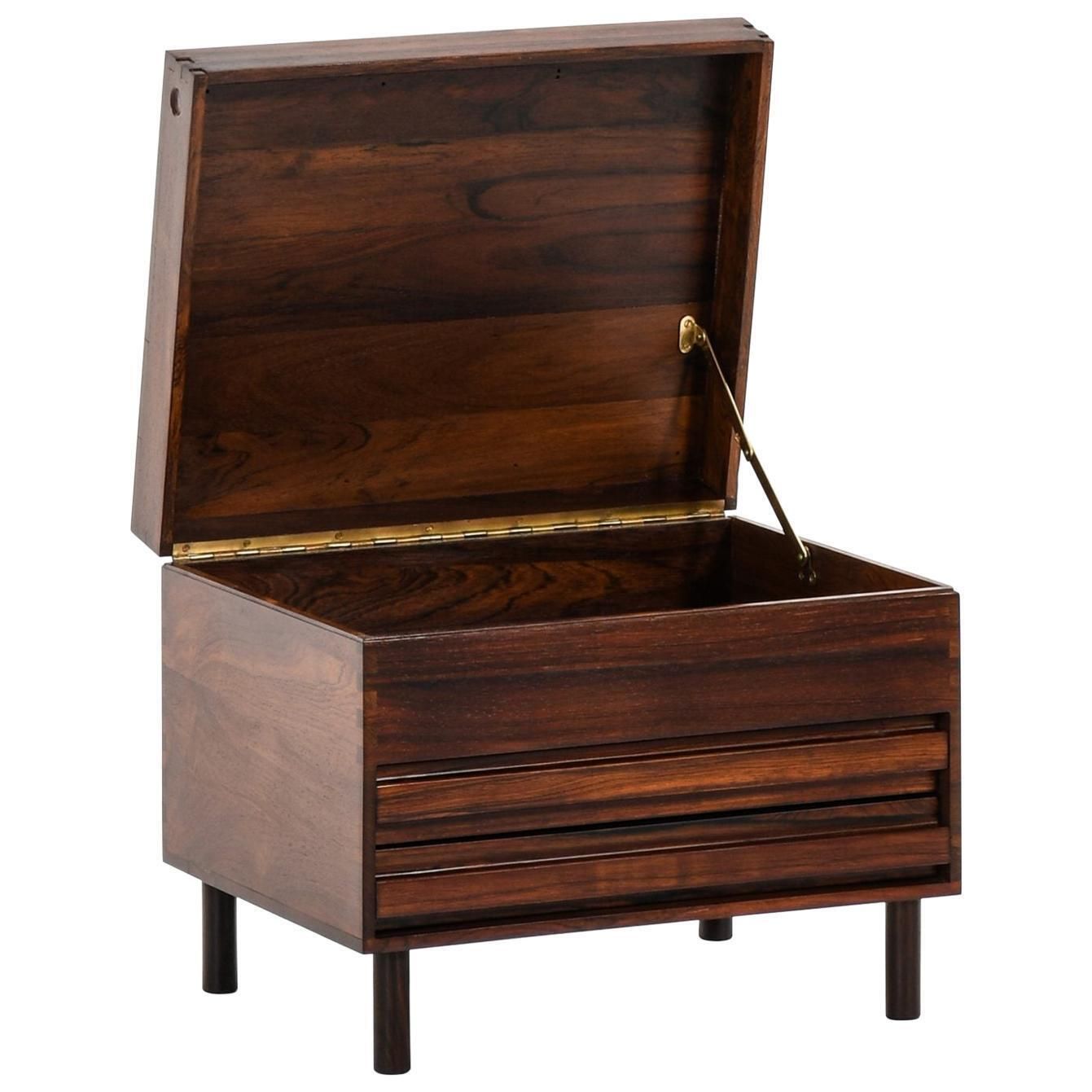 Gunnar Myrstrand Side Table And Storage Box By Källemo In Sweden