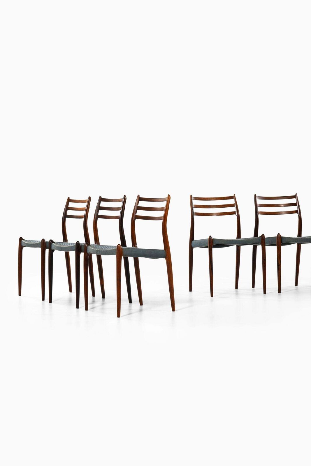 Niels O. Møller Dining Chairs Model 78 Produced By J.L Møllers Møbelfabrik photo furniture