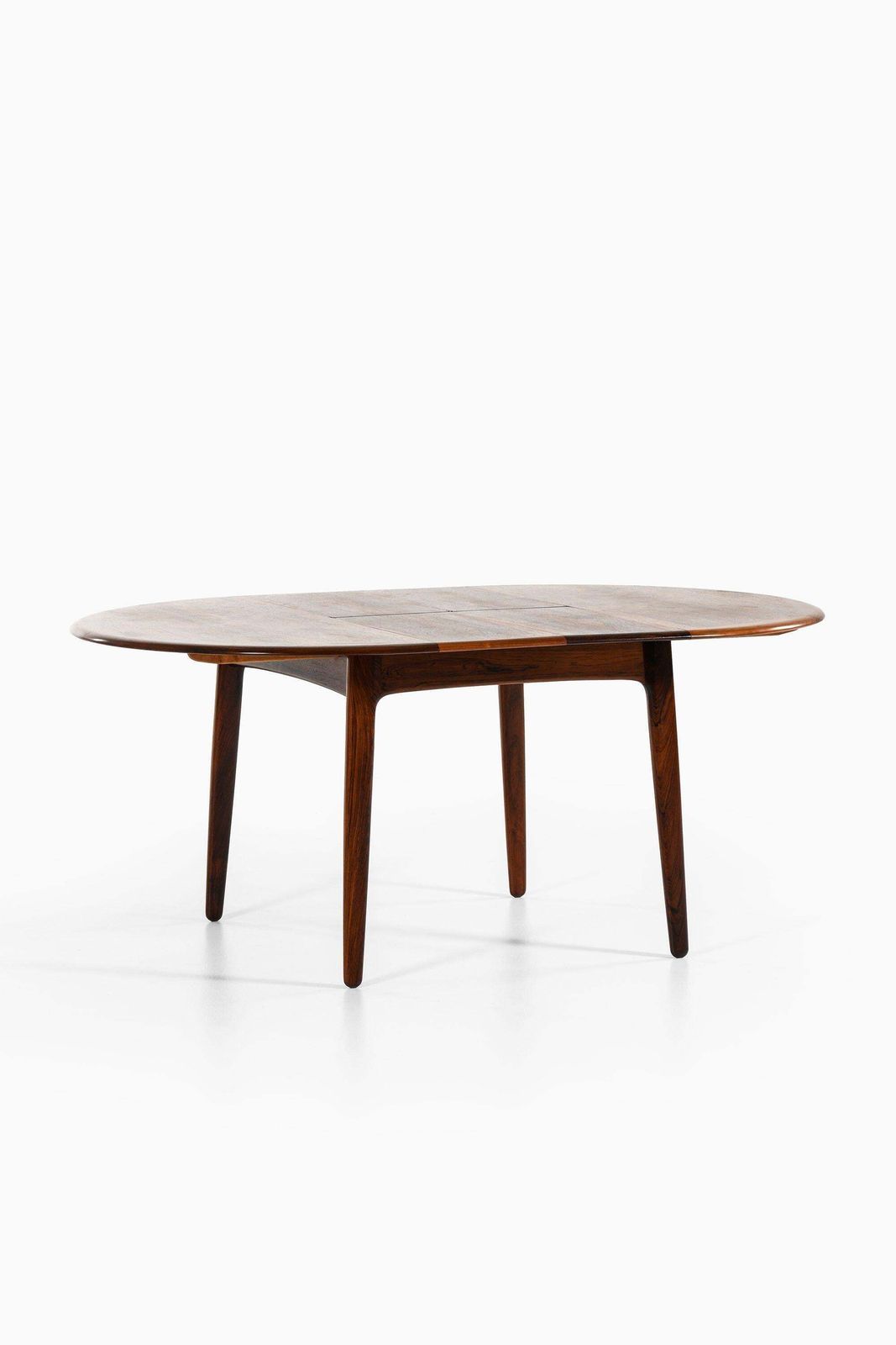 Dining Table In Rosewood And Brass By Svend Aage Madsen, 1960's photo for sale