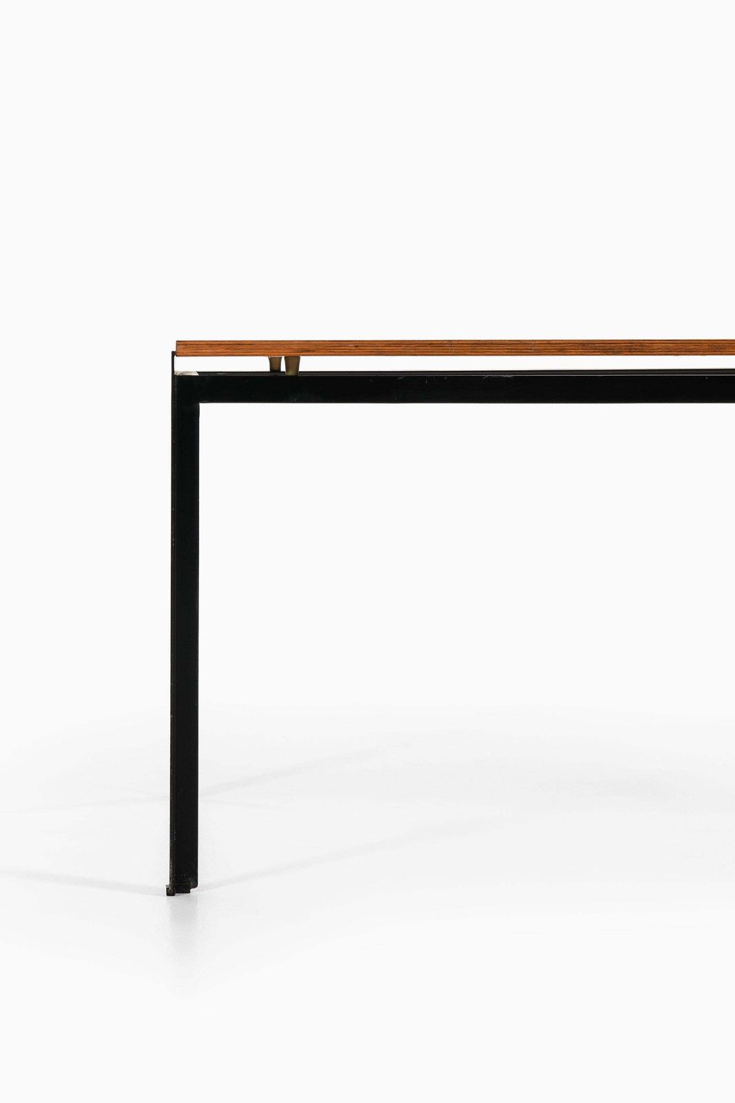 Academy Table In Black Lacquered Steel And Pine By Poul Kjærholm, 1950's photo Furniture