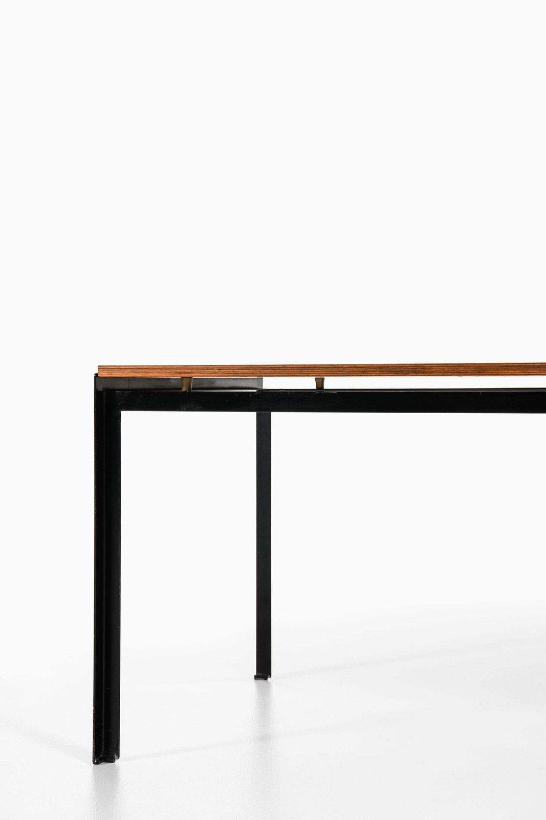 Academy Table In Black Lacquered Steel And Pine By Poul Kjærholm, 1950's photo buy