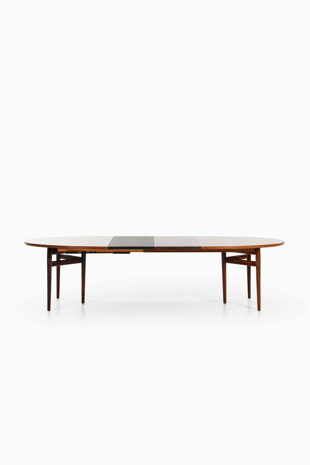 Dining Table In Rosewood And Leather By Arne Vodder, 1950's photo Furniture