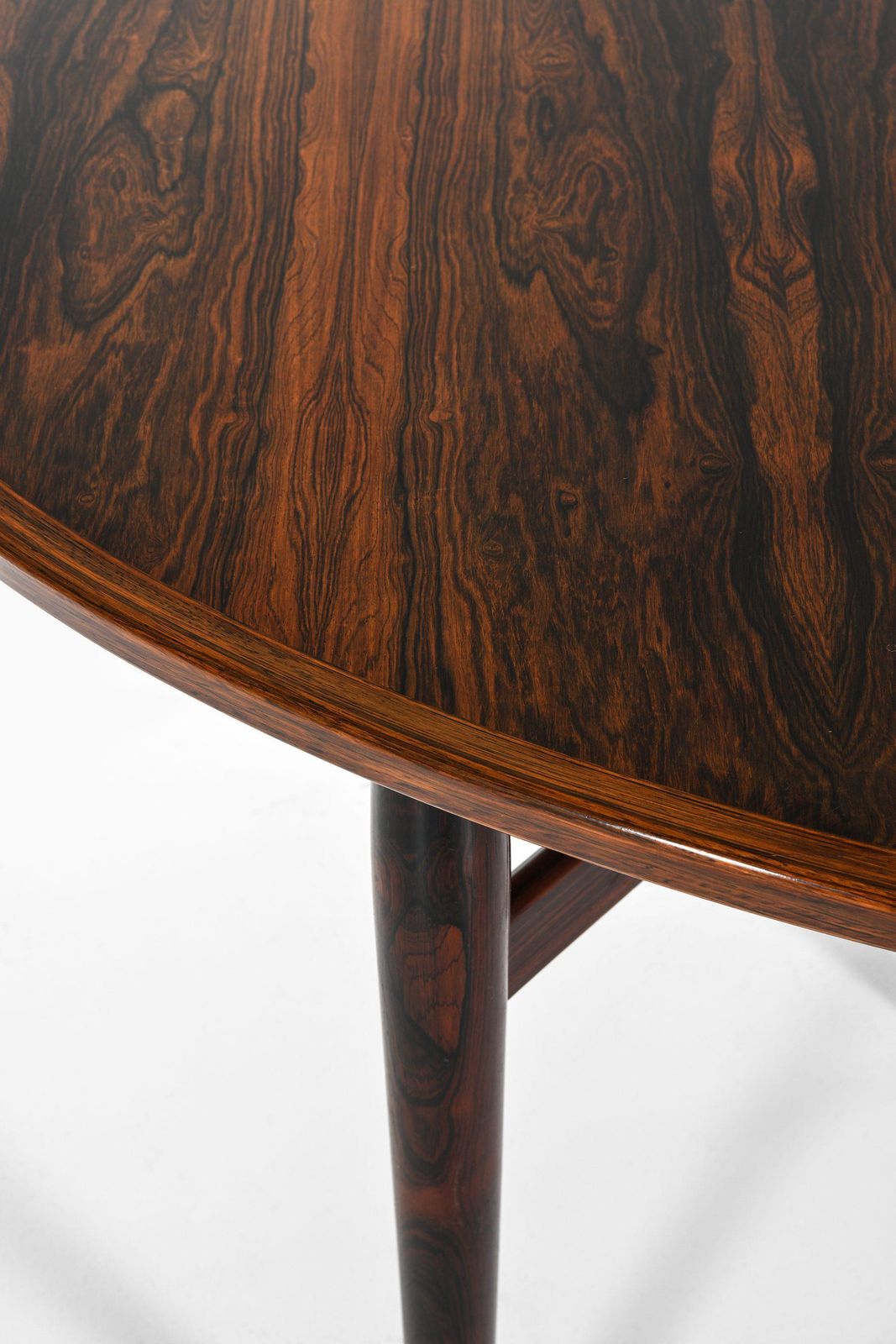 Dining Table In Rosewood And Leather By Arne Vodder, 1950's photo 8069.0