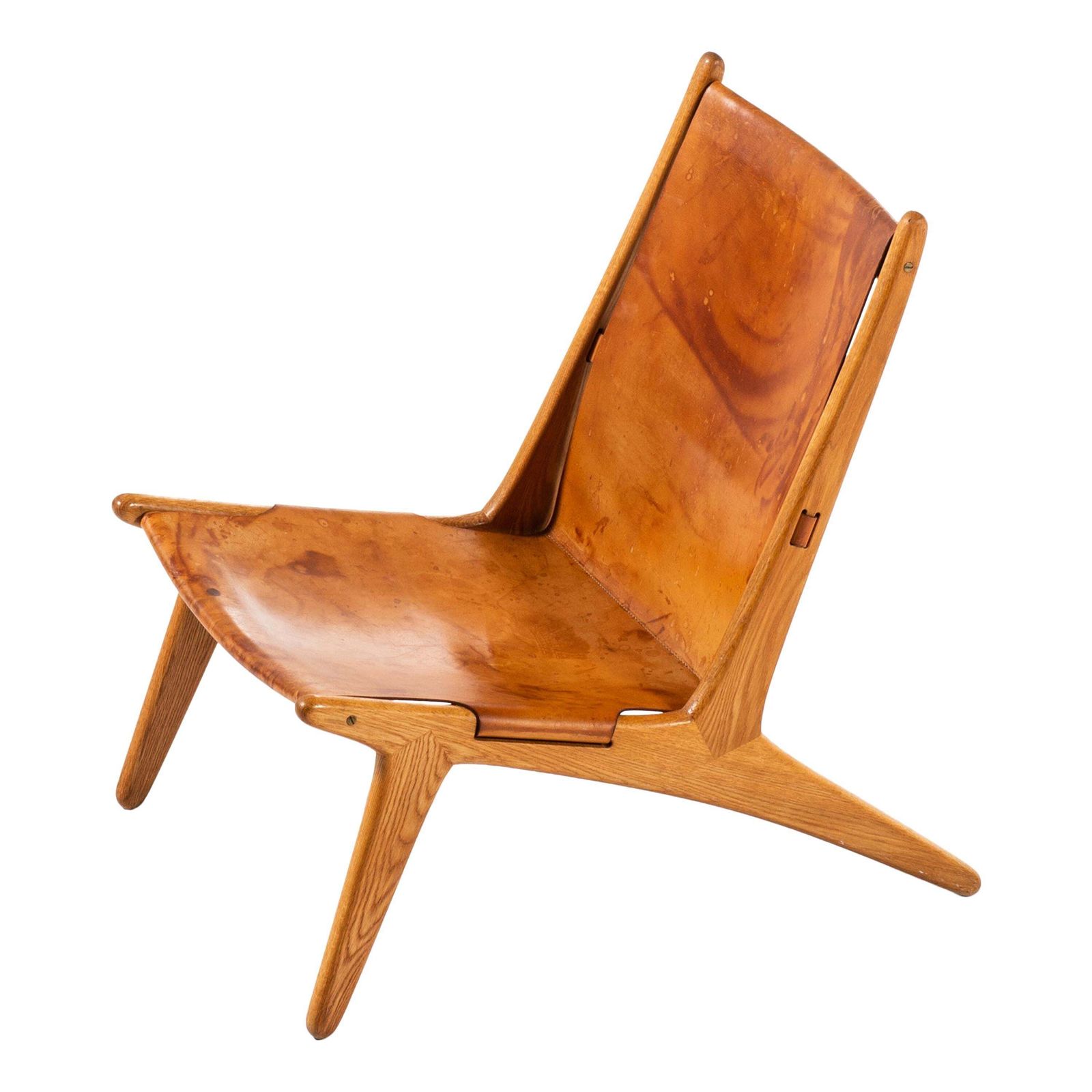 Uno & östen Kristiansson Hunting Easy Chair Produced By Luxus In Sweden