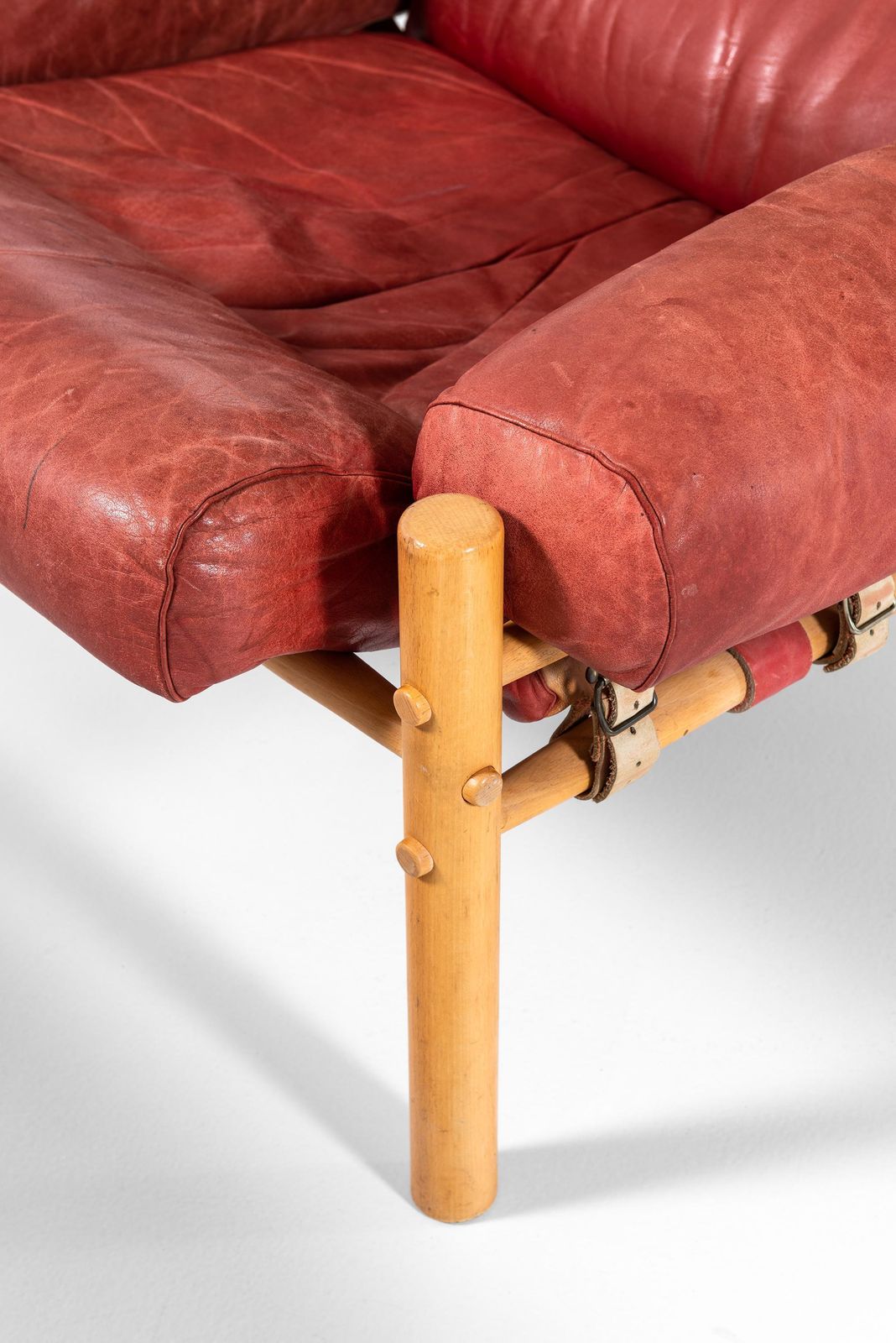 Arne Norell Inca Easy Chairs With Stools Produced By Arne Norell Ab In Sweden photo for sale
