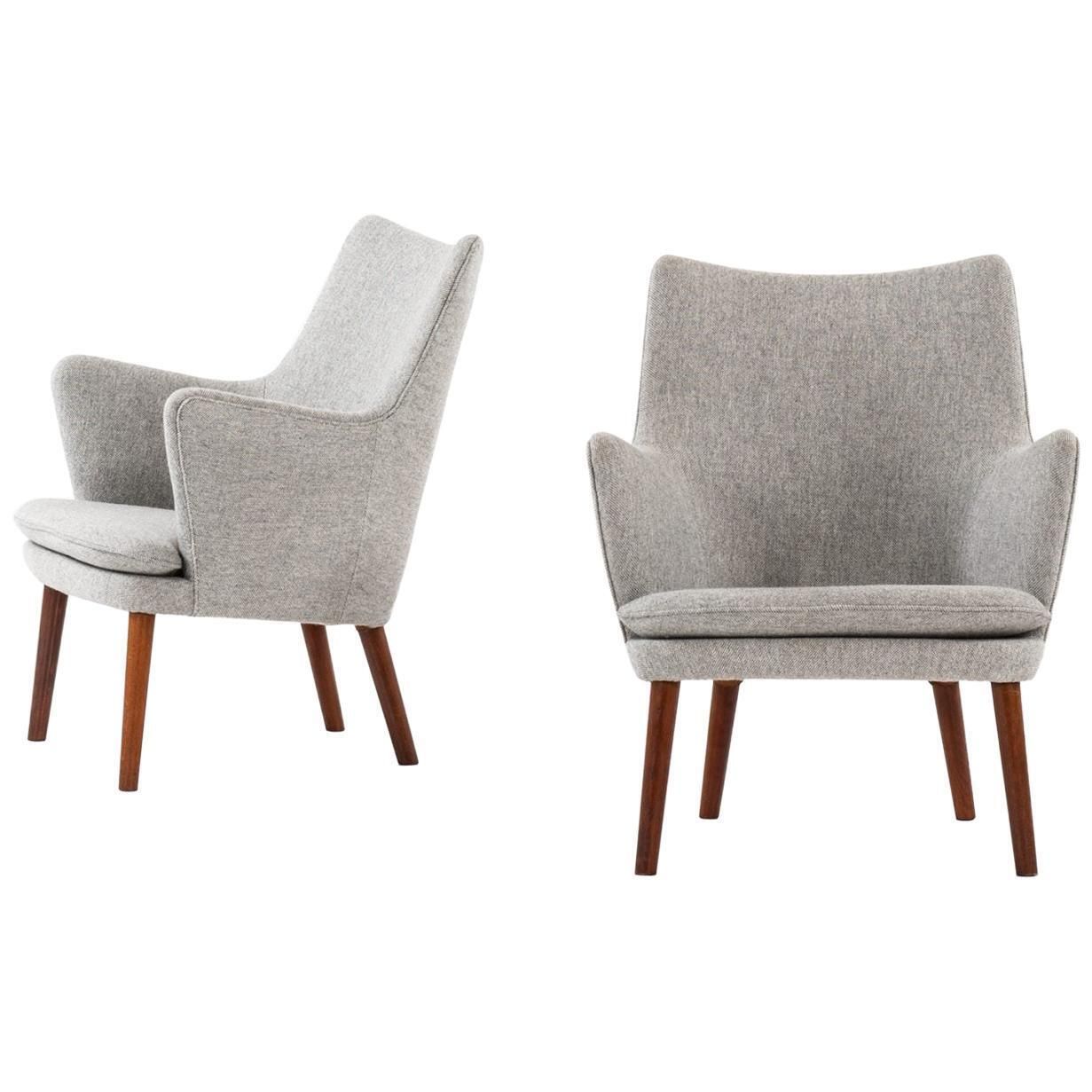 Hans Wegner Easy Chairs Model Ap20 Produced By A.P. Stolen In Denmark