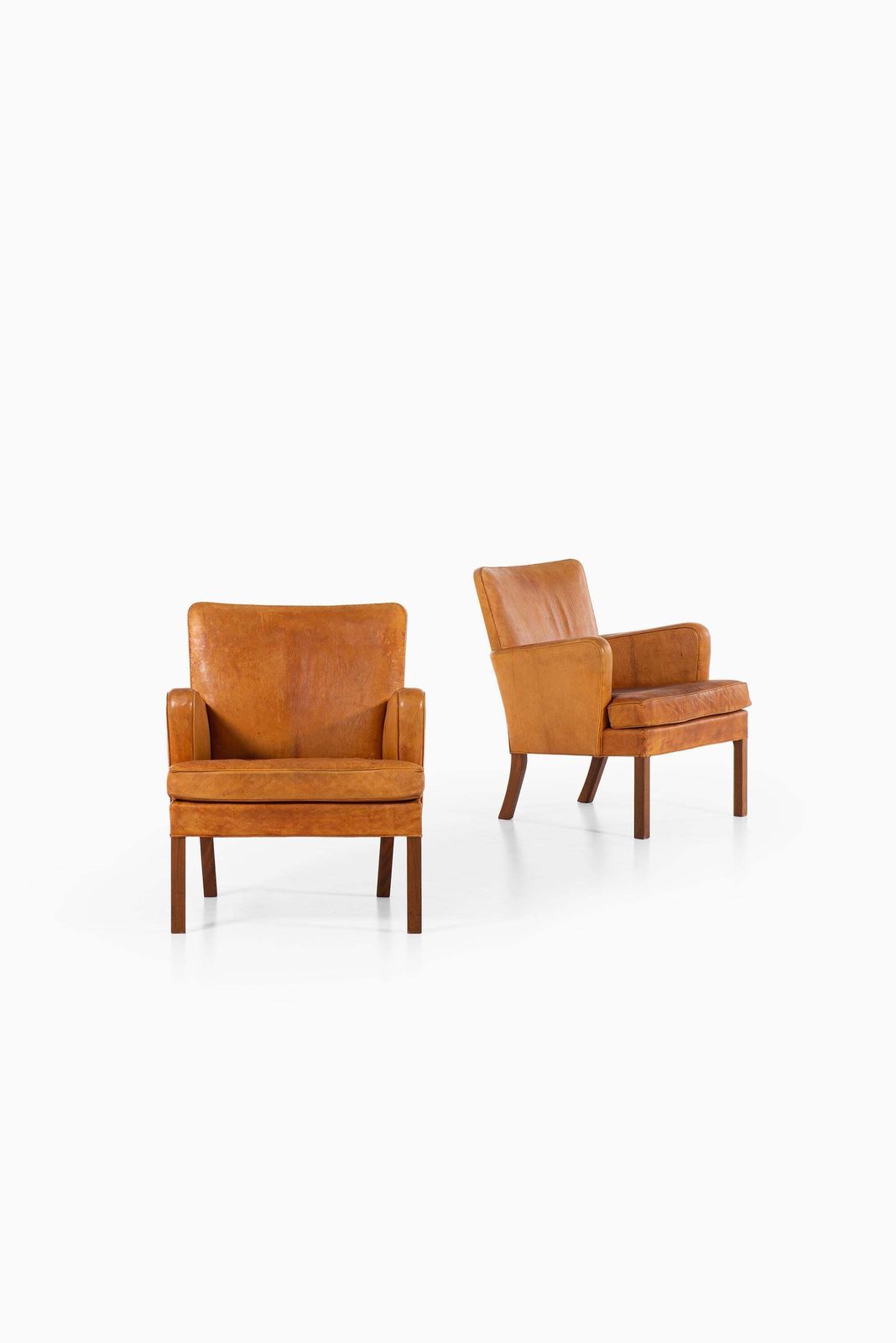 Kaare Klint Easy Chairs Model 5313 Produced By Rud. Rasmussen In Denmark photo furniture