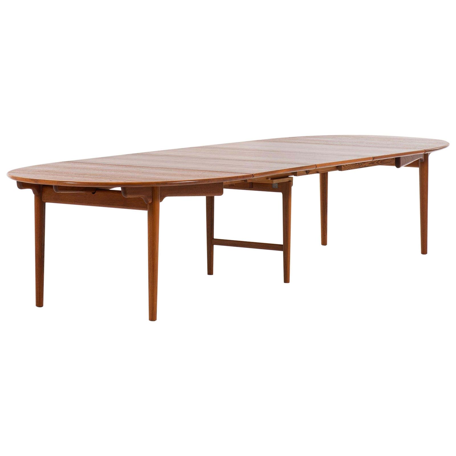 Hans Wegner Large Dining Table Model Jh 567 By Johannes Hansen In Denmark