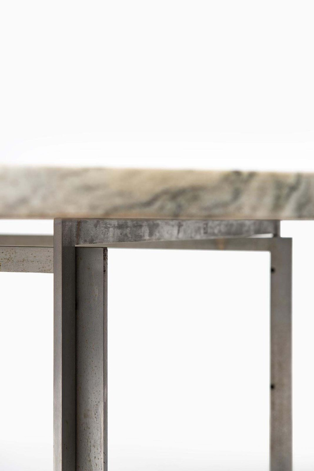 photo furniture Poul Kjaerholm Pk 54 Dining Table By E. Kold Christensen In Denmark