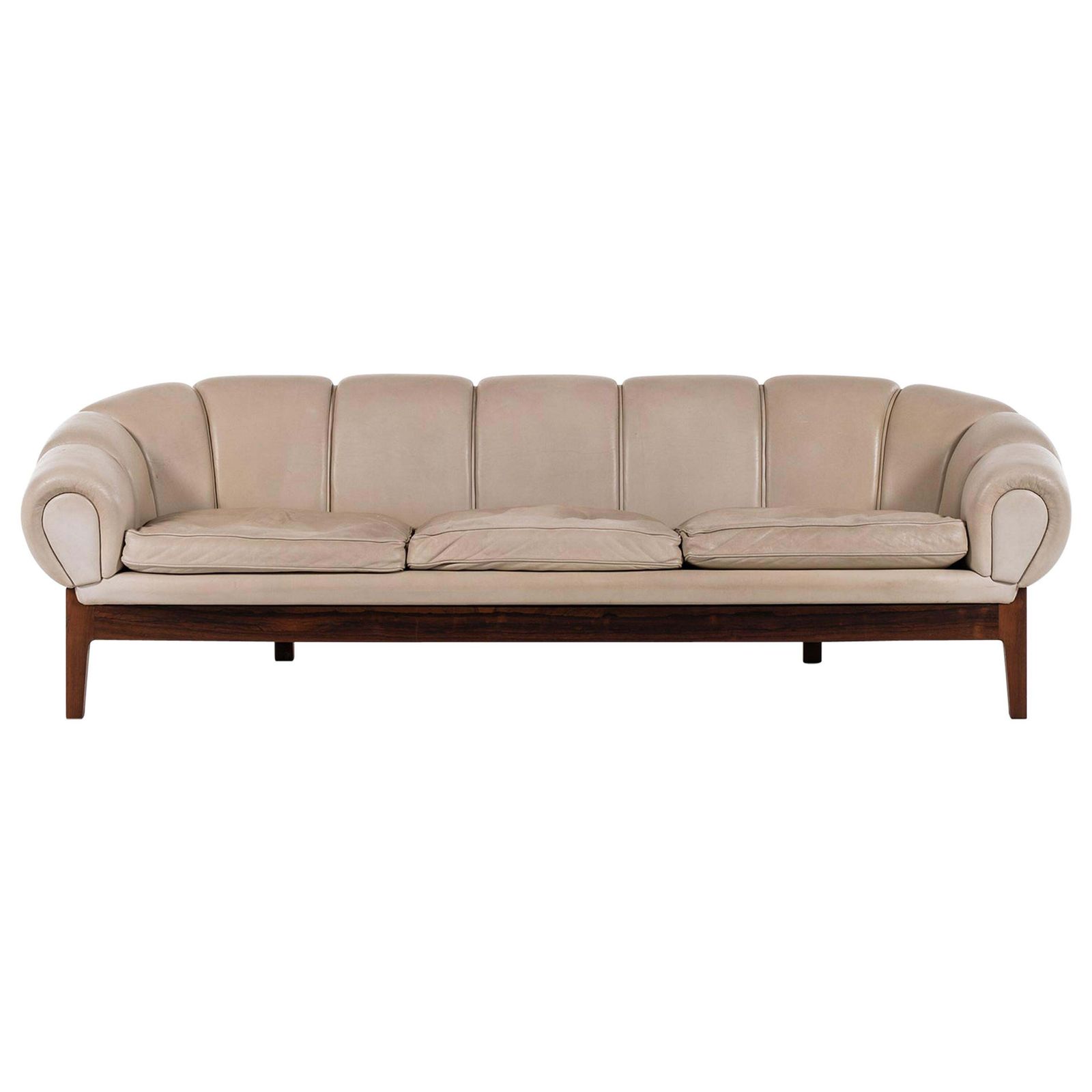 Illum Wikkelsø Sofa Model Croissant Produced By Holger Christiansen In Denmark
