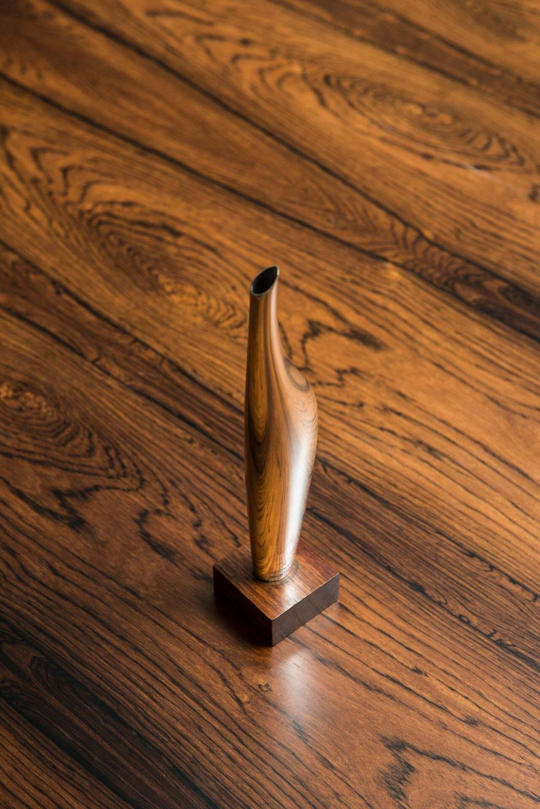 Tapio Wirkkala Sterling Silver Vase On Rosewood Base Model Tw17 photo Home Decor
