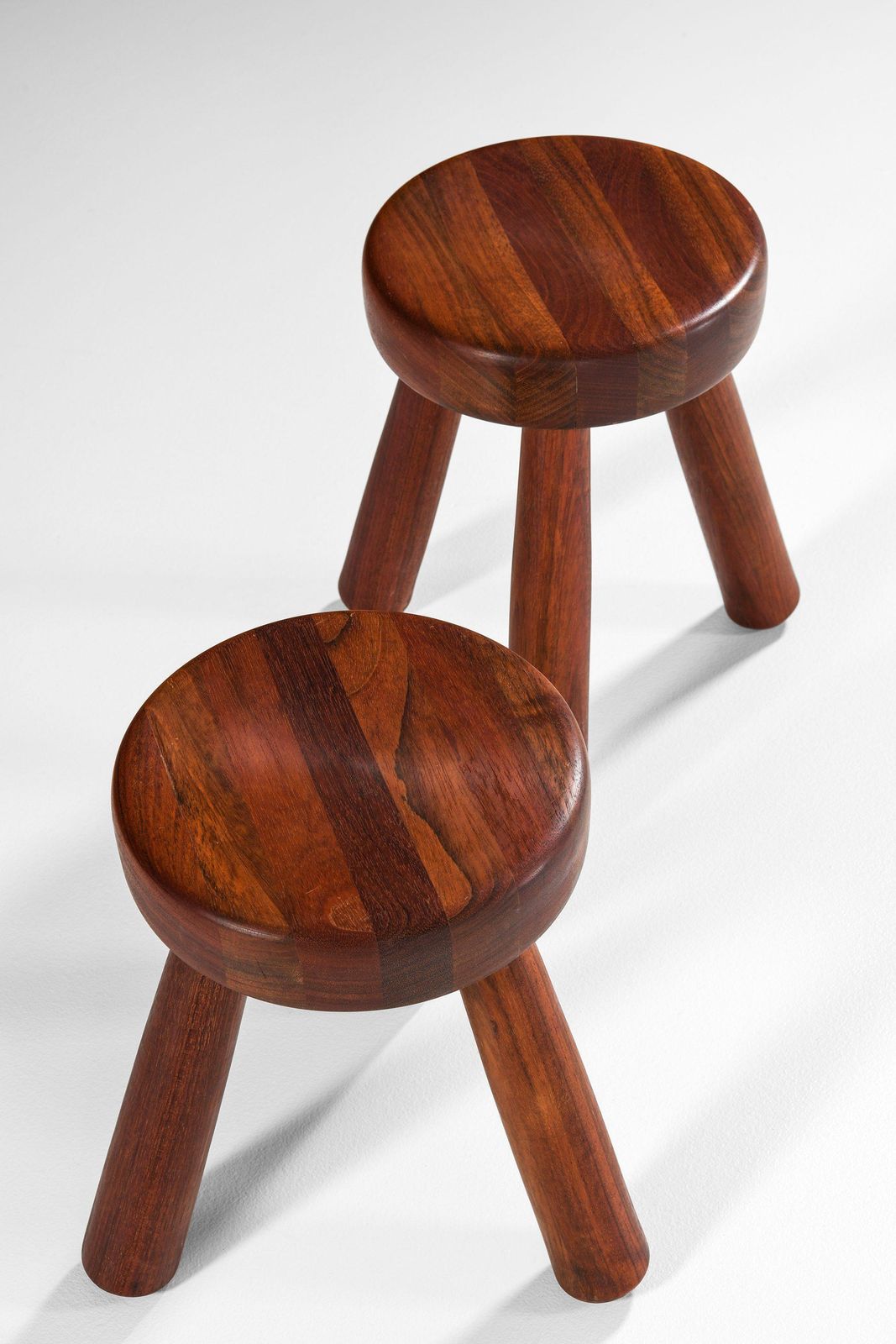 Small Stool In Jatoba Wood By Ingvar Hildingsson, 1980's photo Furniture
