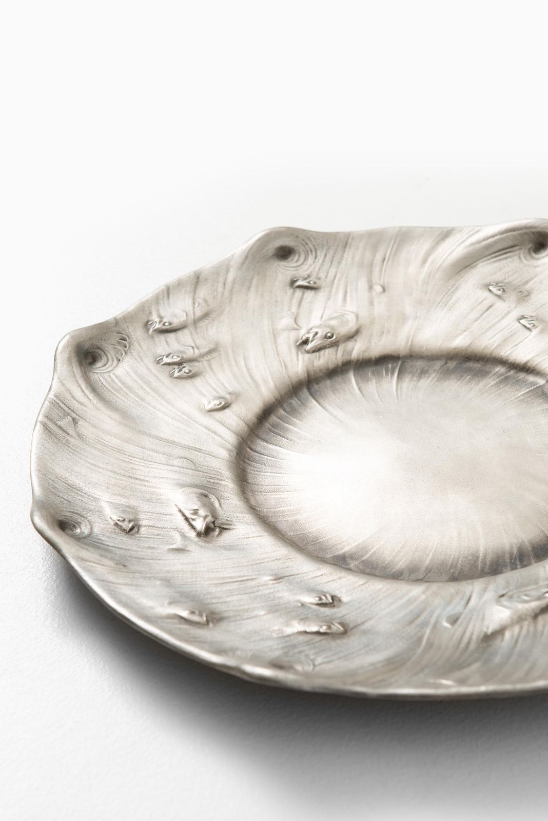 Olof Ahlberg Dish In Pewter Produced By Schreuder & Olsson In Stockholm, Sweden photo furniture