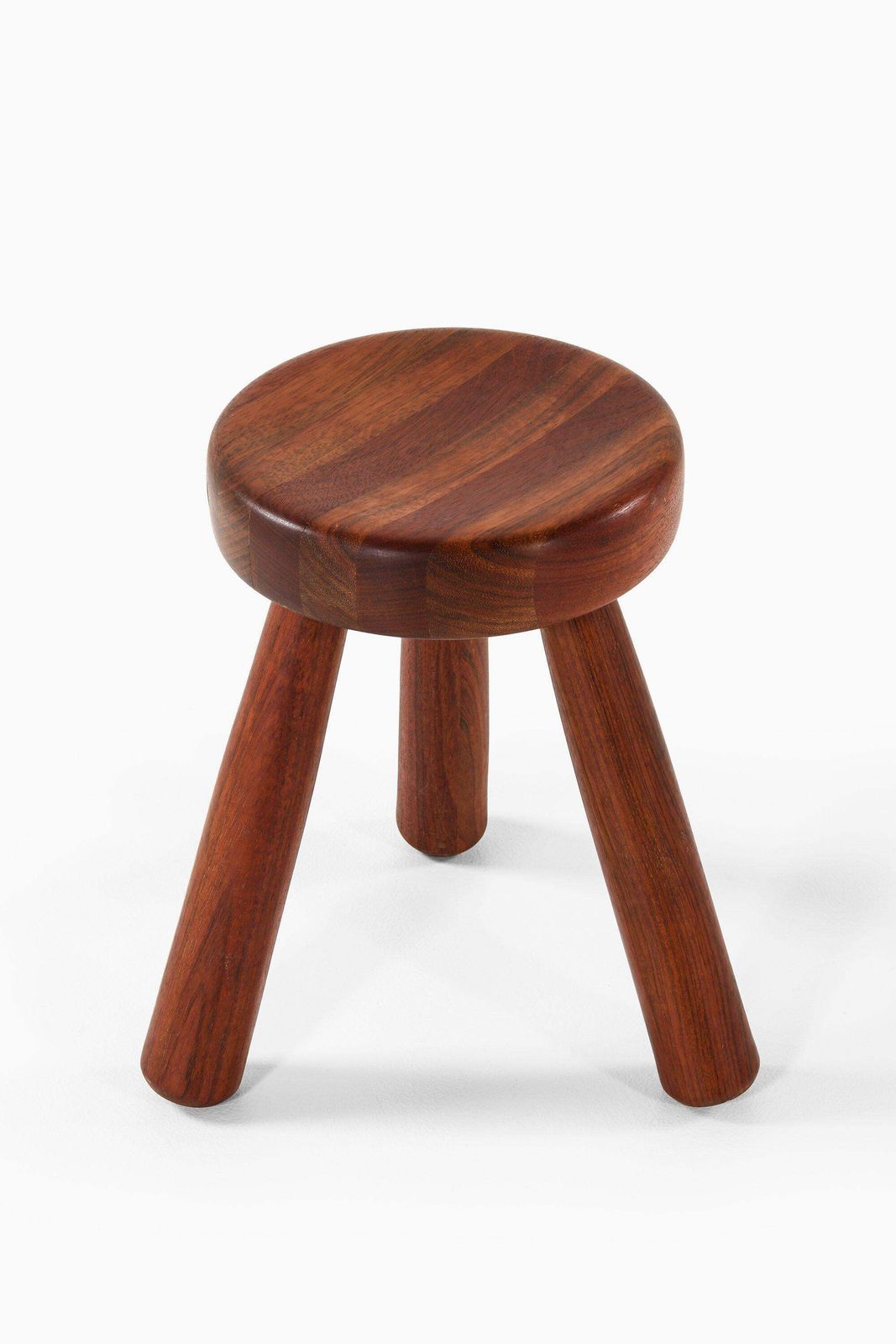 Large Stool In Jatoba Wood By Ingvar Hildingsson, 1980's photo furniture
