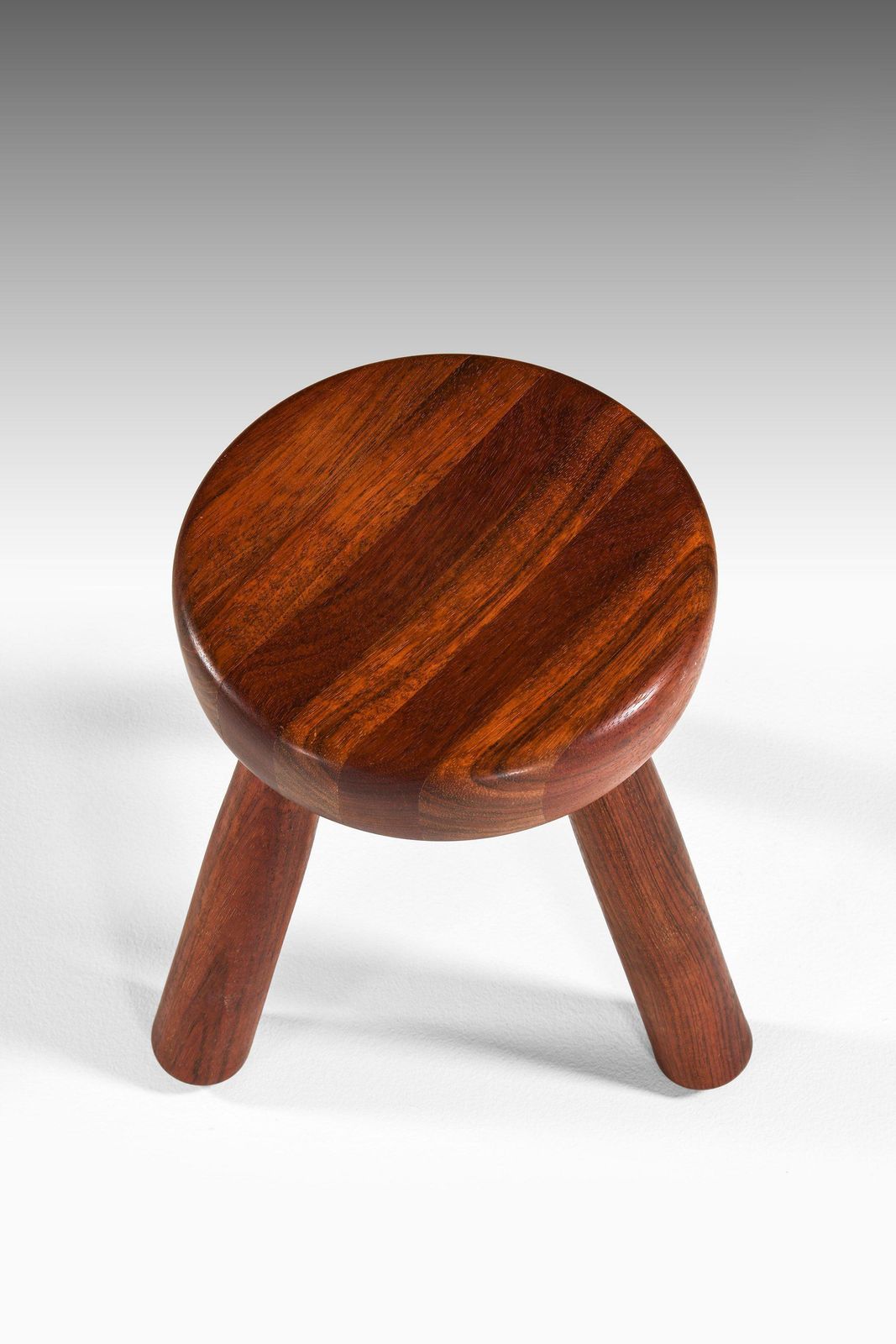 Large Stool In Jatoba Wood By Ingvar Hildingsson, 1980's photo Furniture