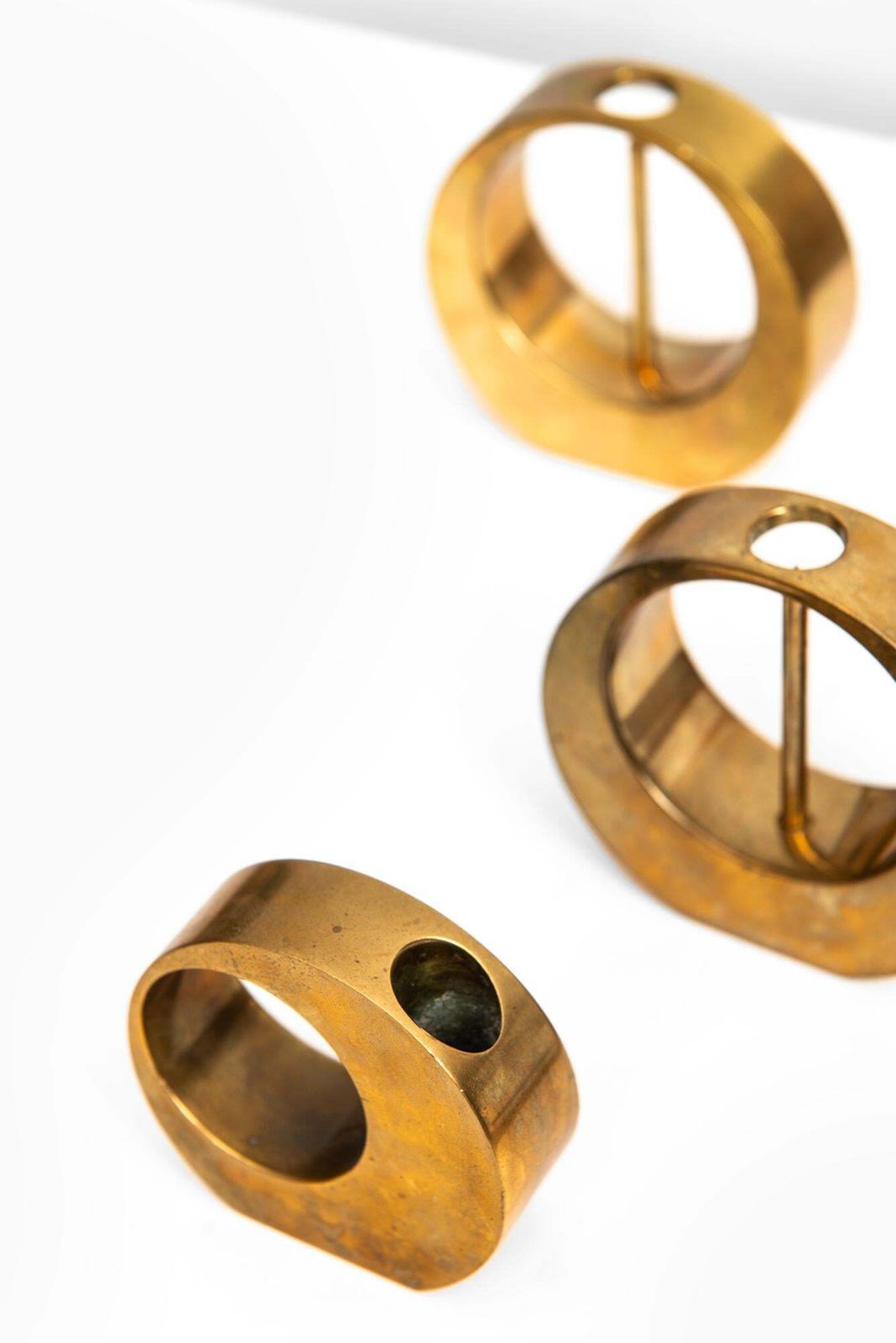 Arthur Pe Candlesticks In Brass Produced In His Own Studio Kolbäck In Sweden photo 1699.0