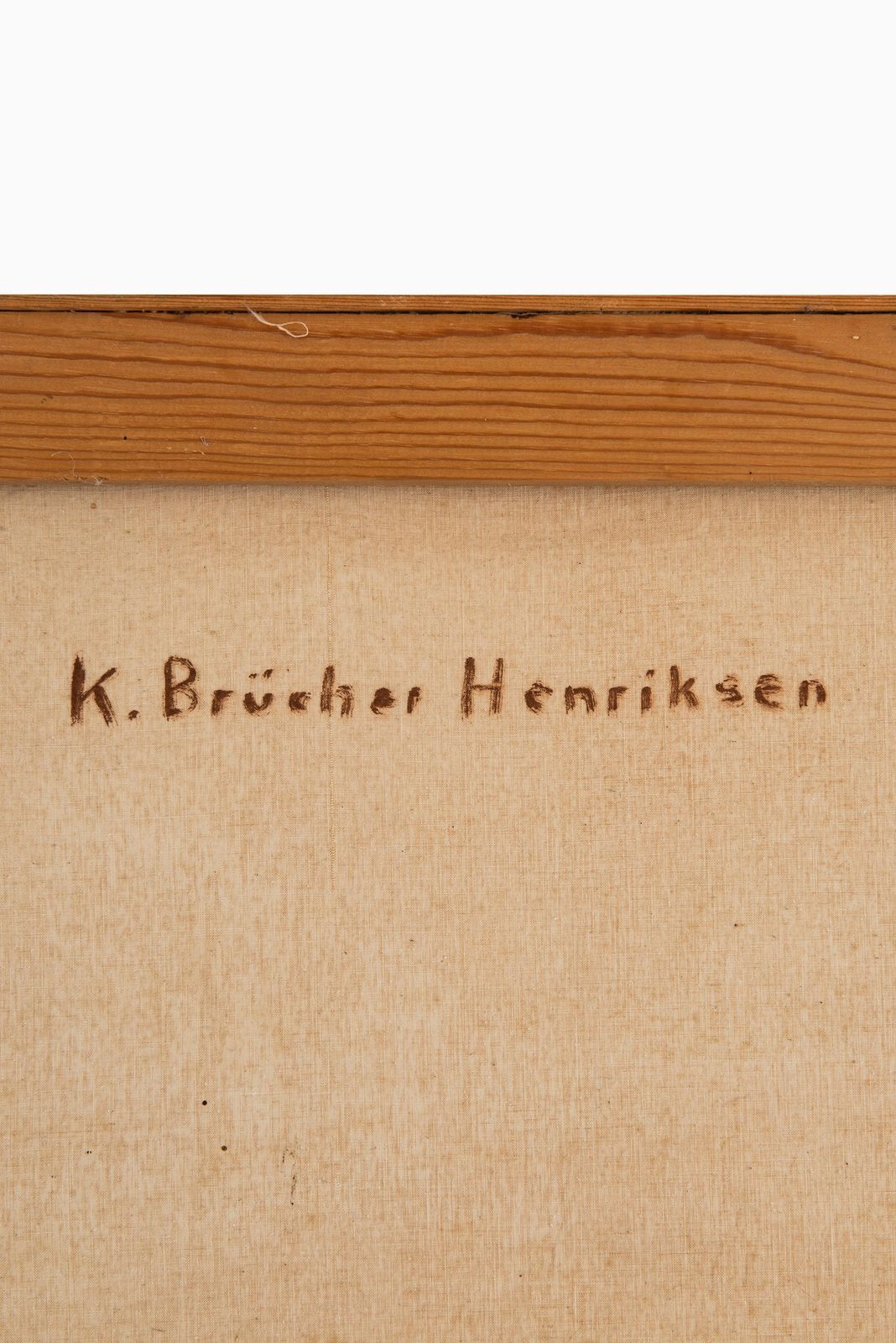 Karl Brücher Henriksen Large Oil Painting From 1971 photo Art