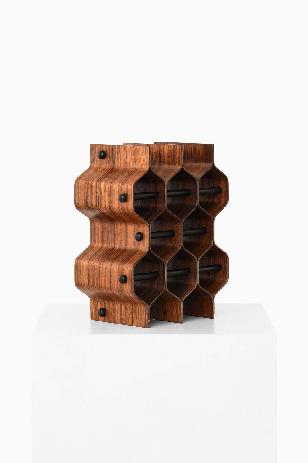 Wine Rack / Bottle Stand In Rosewood By Torsten Johansson, 1950's photo furniture