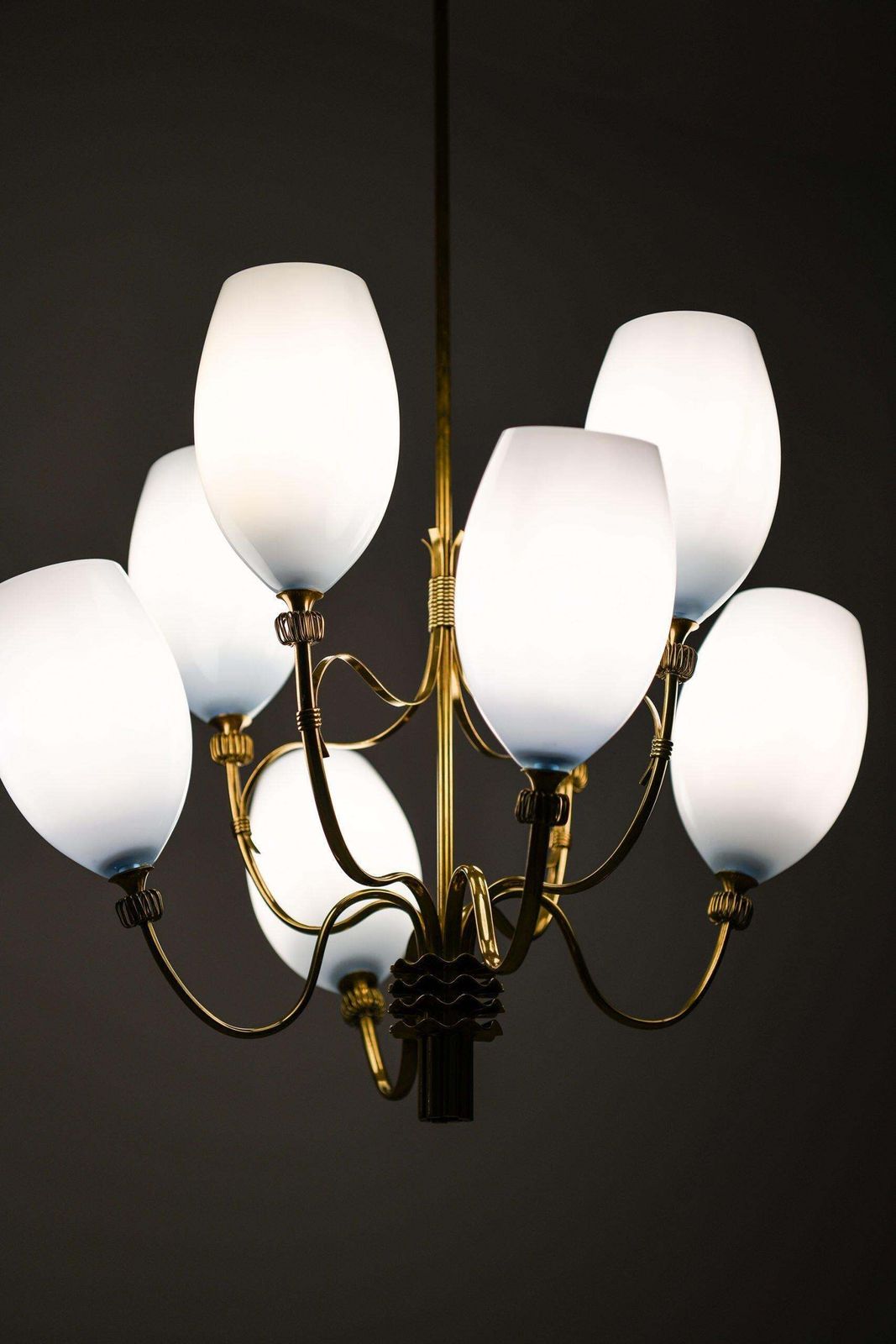 Paavo Tynell Ceiling Lamps Produced By Taito Oy In Finland photo vintage