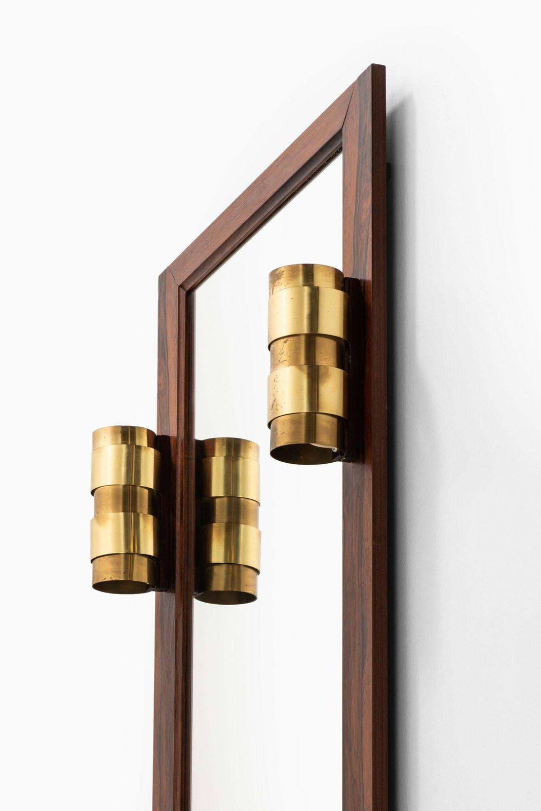 Mirror With Lamps Model Aristokrat By Fröseke Ab Nybrofabriken In Sweden photo for sale