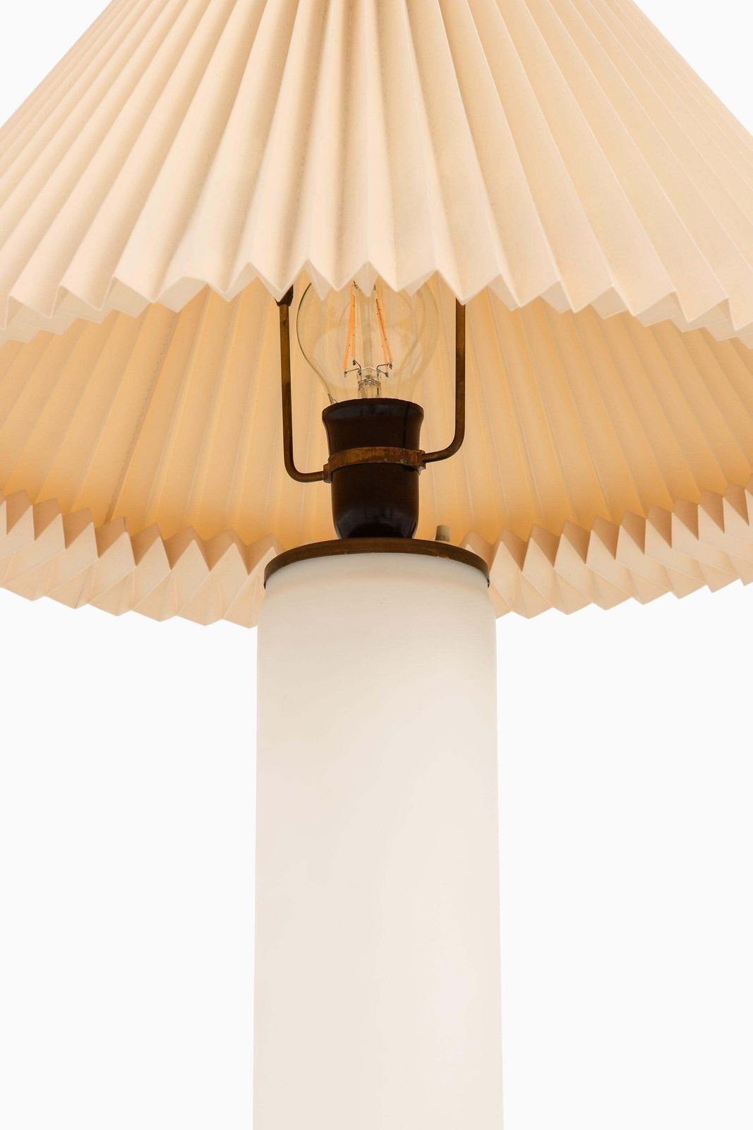 Table Lamp In Brass And Frosted Glass By Uno And östen Kristiansson, 1960's photo furniture